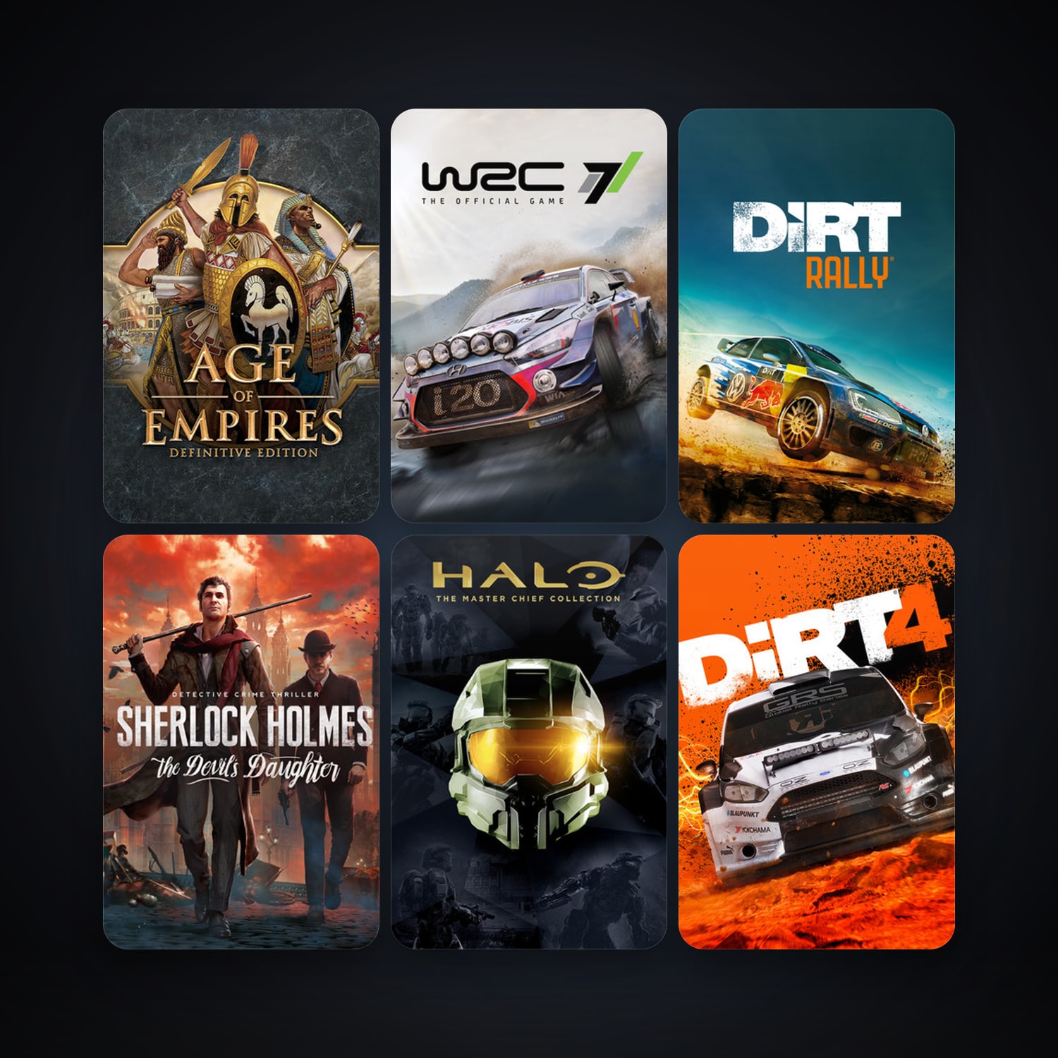 RaceRoom Racing Experience + DiRT Rally, 11 games, Steam 10, clean — HabibiAccounts