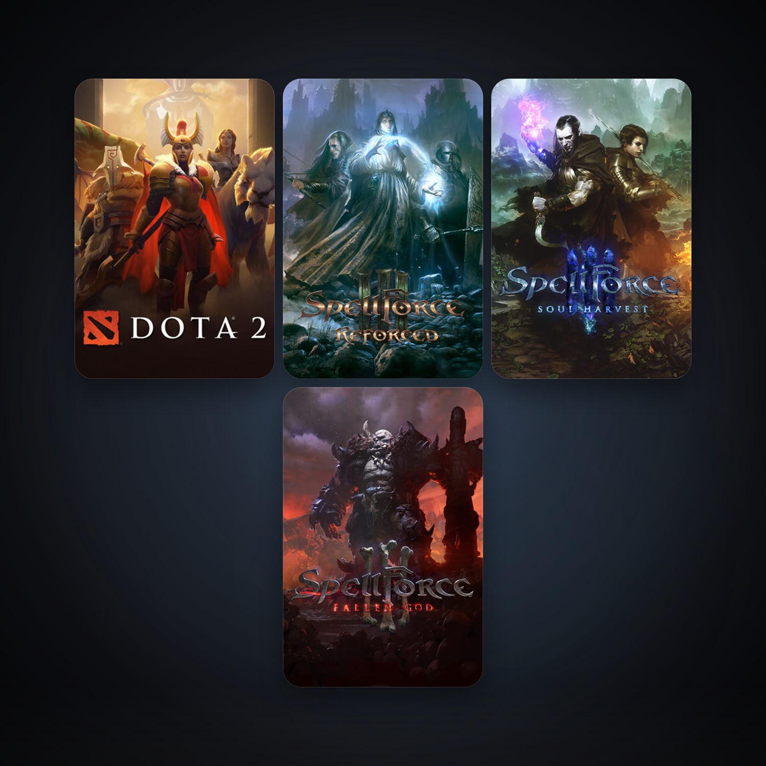Dota 2 + SpellForce 3, 5 games, clean — HabibiAccounts