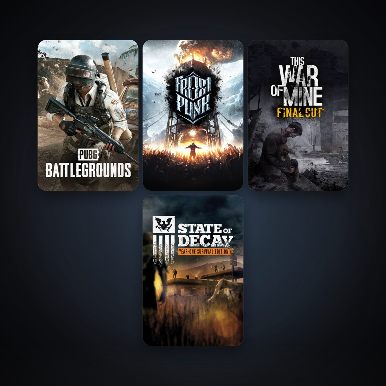This War of Mine + Frostpunk, 4 games, clean — HabibiAccounts