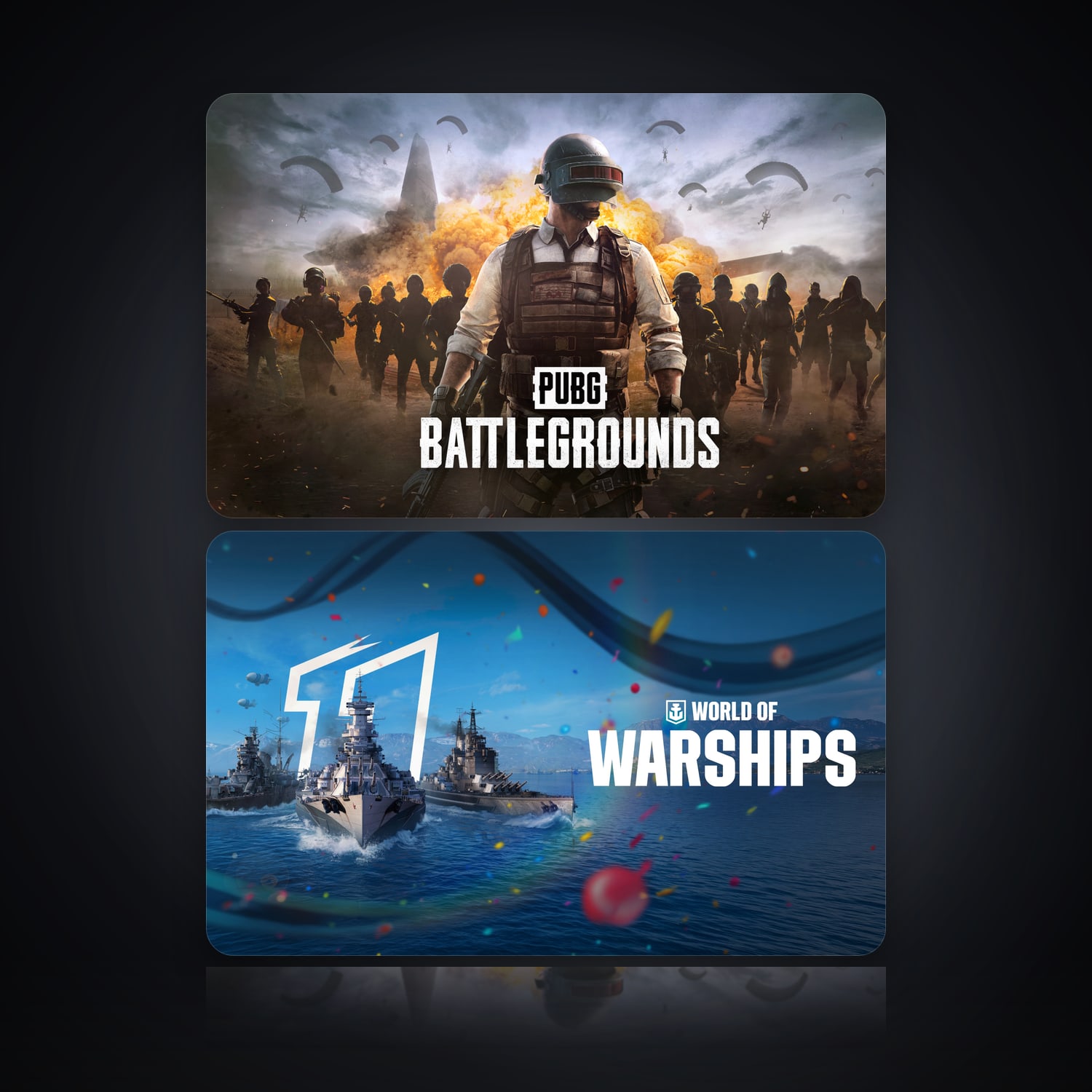 PUBG: BATTLEGROUNDS & World of Warships | 2 Games — HabibiAccounts