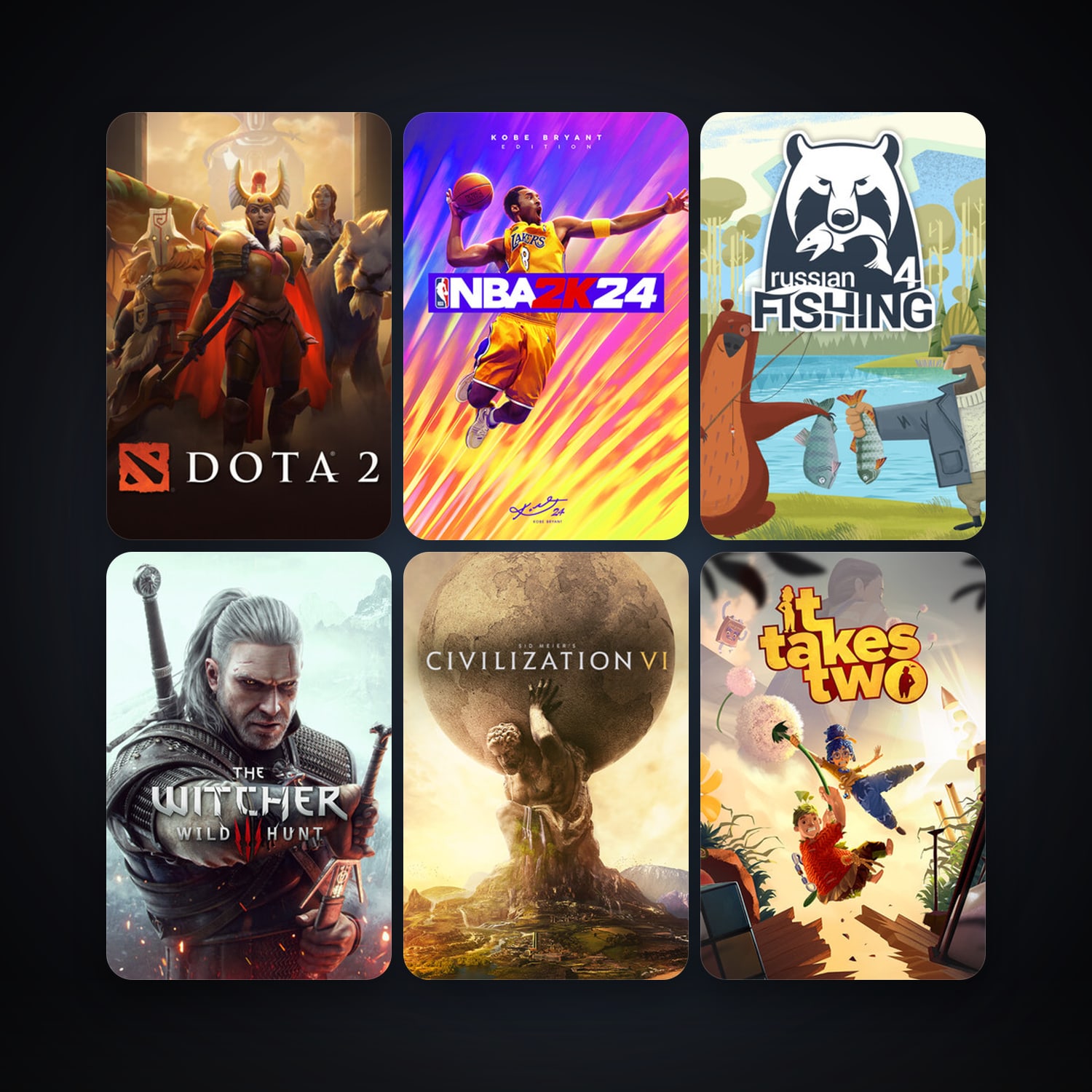 Dota 2 + Ultra Street Fighter IV, 46 games, clean — HabibiAccounts