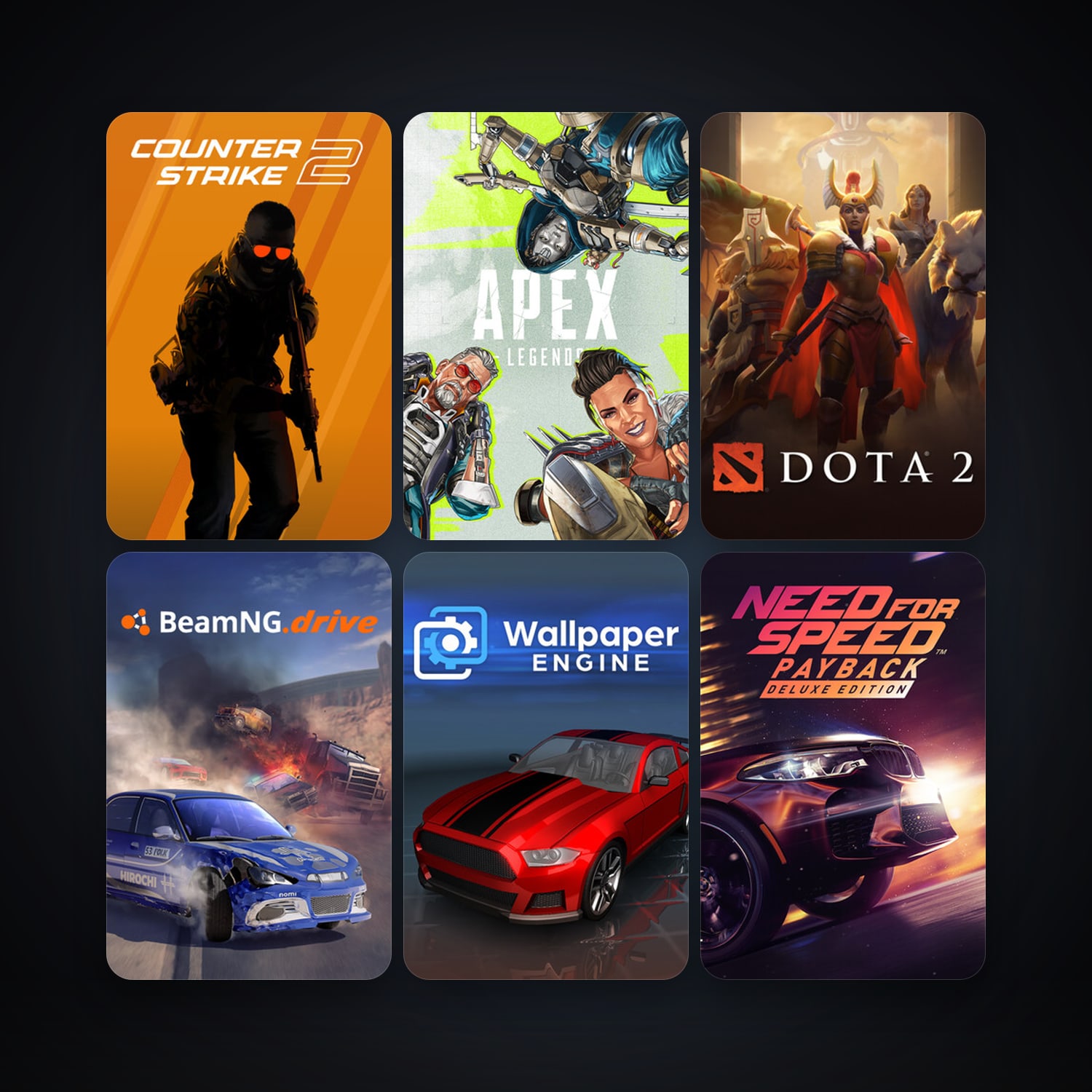 CS2 Prime + BeamNG.drive, 38 games, clean — HabibiAccounts