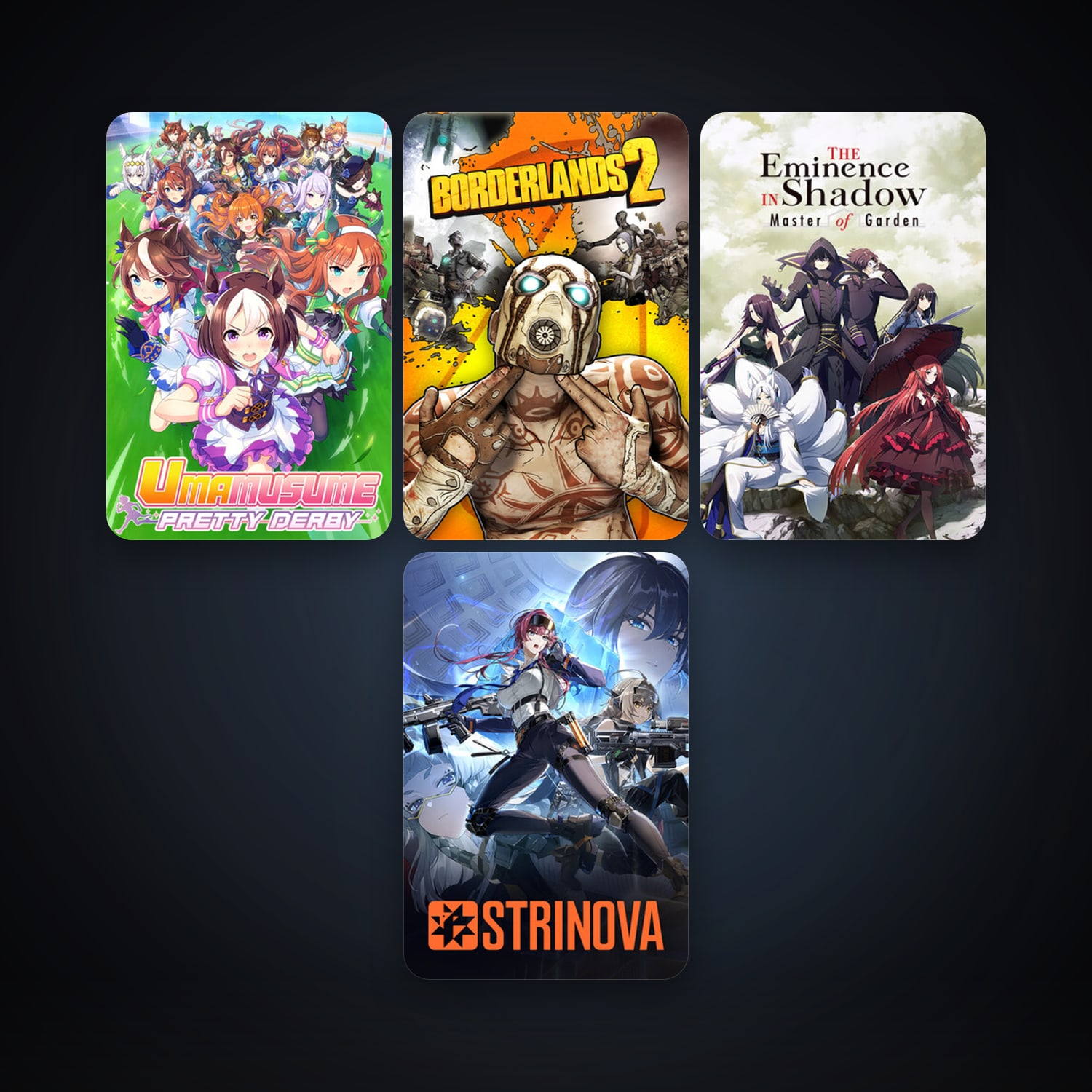 Borderlands 2 + Strinova, 24 games, clean — HabibiAccounts
