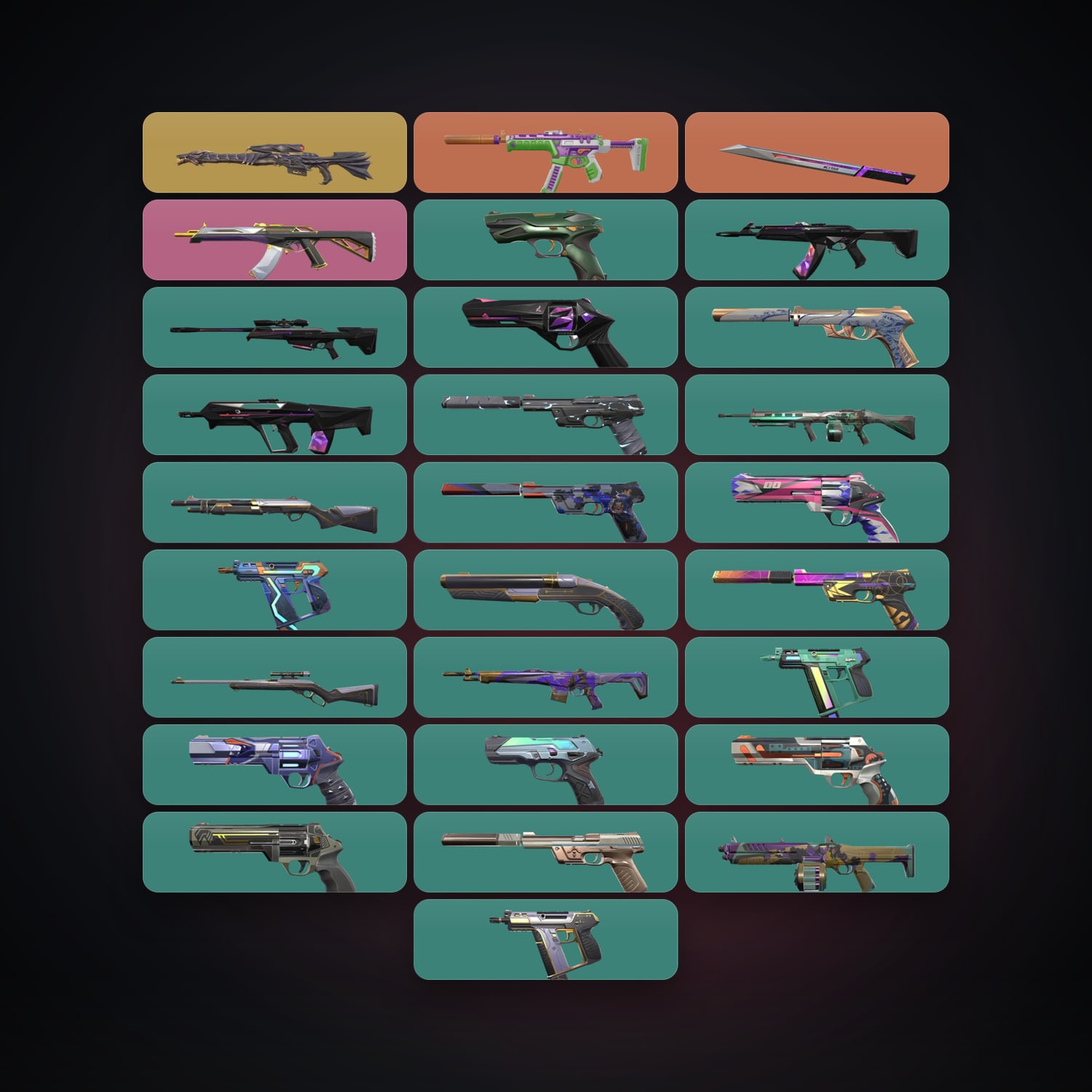 AP Silver 1 locker — 1 knives, 28 skins, lvl 187 — HabibiAccounts
