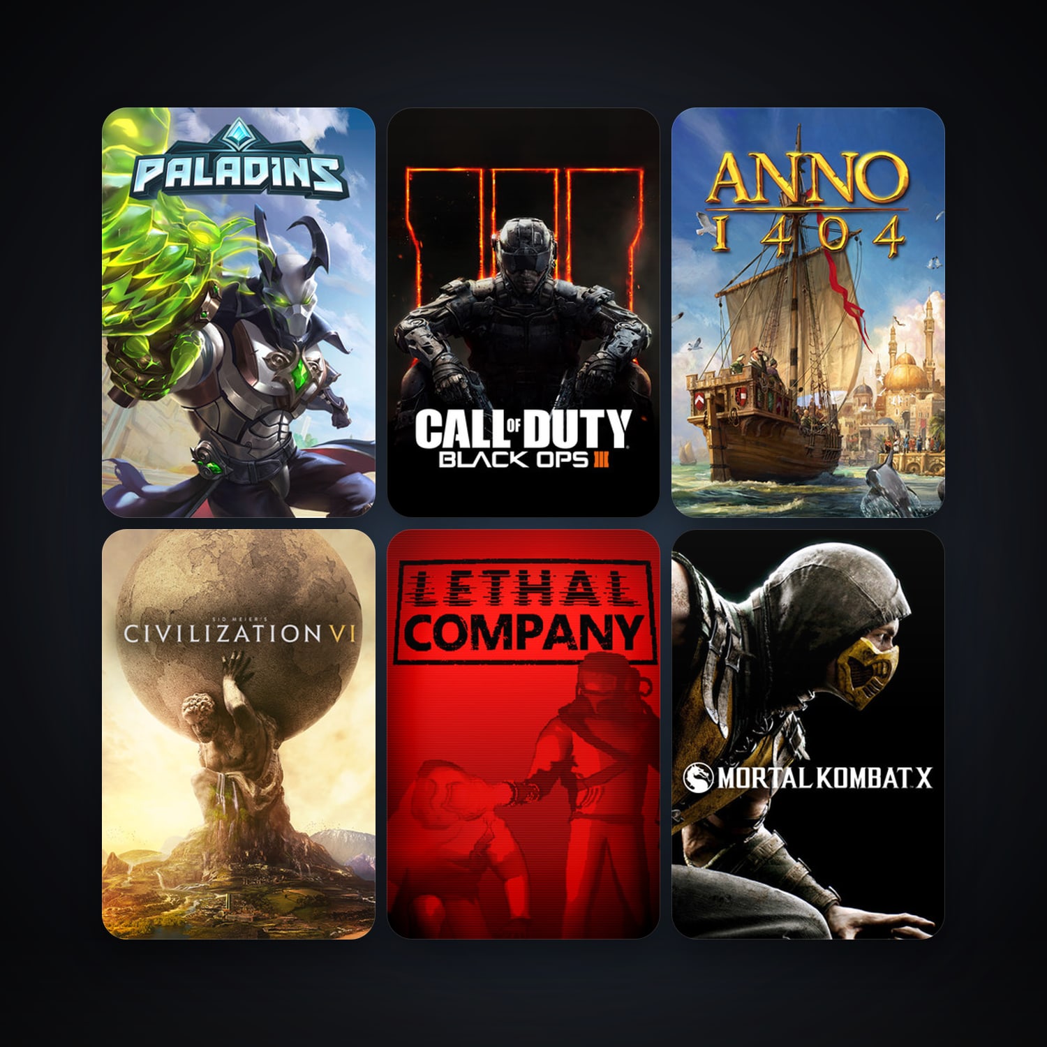 Anno 1404 + Sid Meier's Civilization VI, 16 games, clean — HabibiAccounts