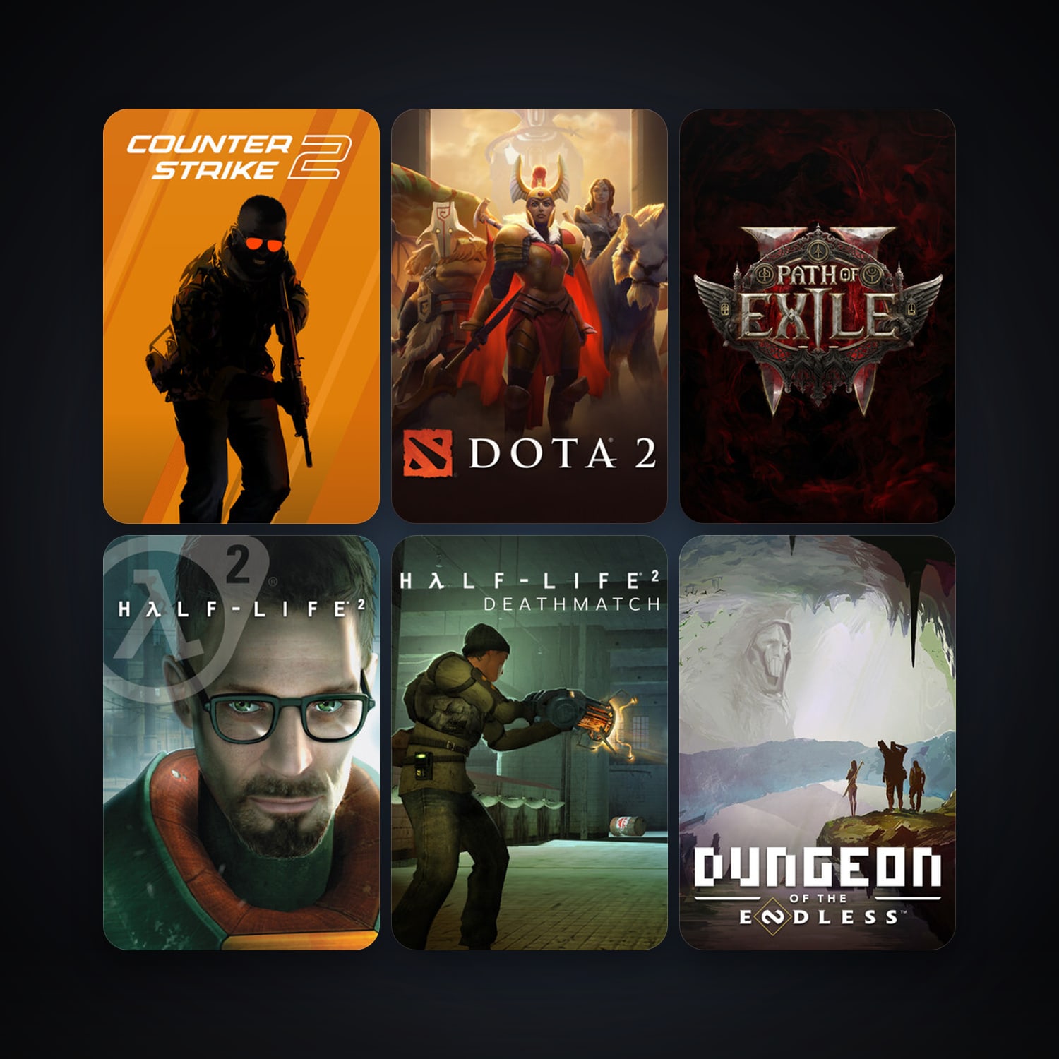 Half-Life 2 + Half-Life 2: Deathmatch, 18 games, Steam 10, clean — HabibiAccounts