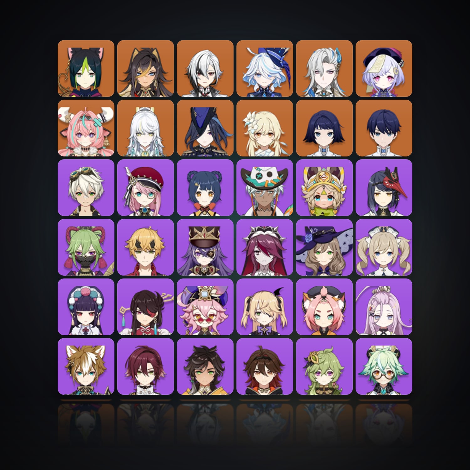 Genshin Impact | AR 55 | 52 Chars | 9× 5★ — HabibiAccounts