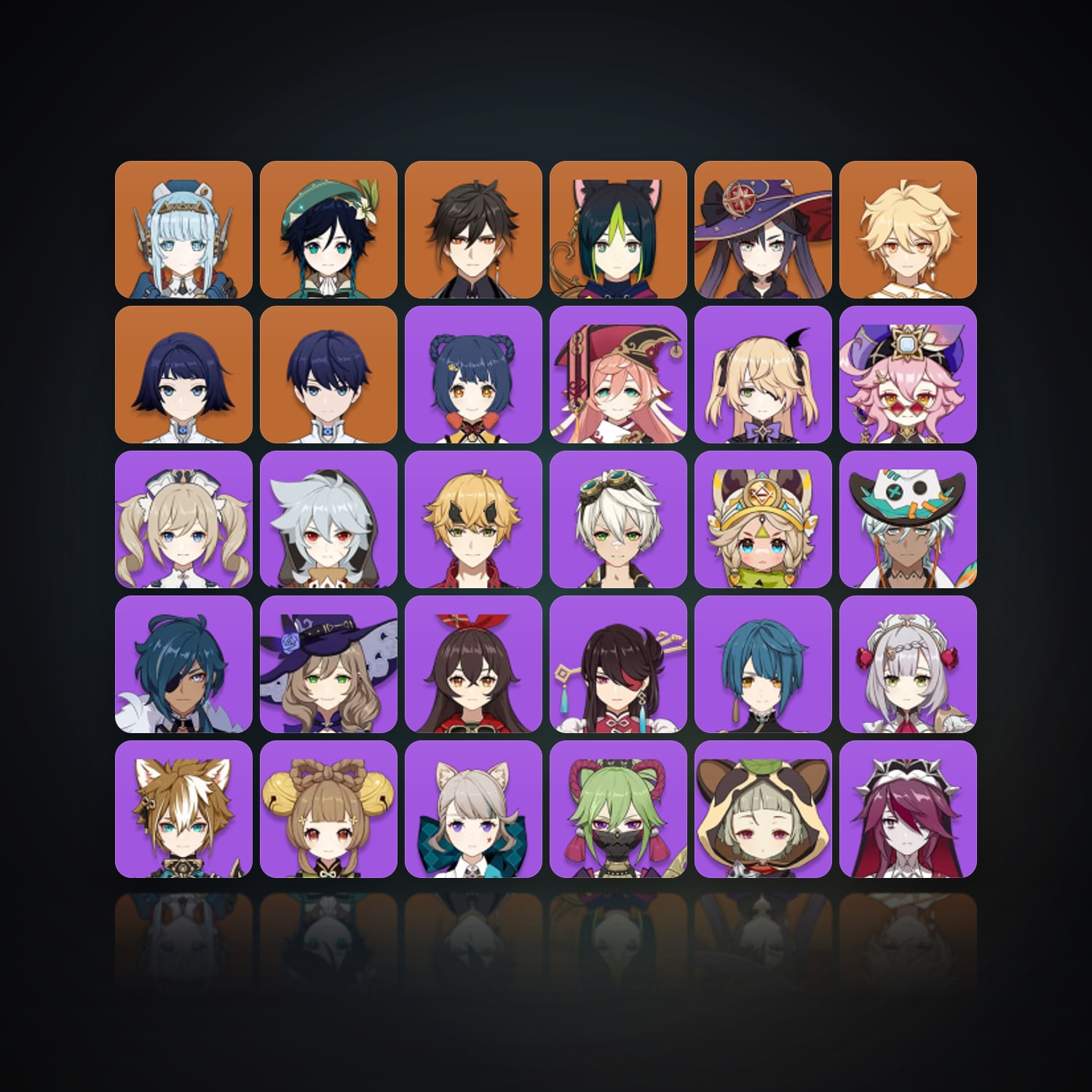 Genshin Impact | AR 25 | 31 Chars | 5× 5★ — HabibiAccounts
