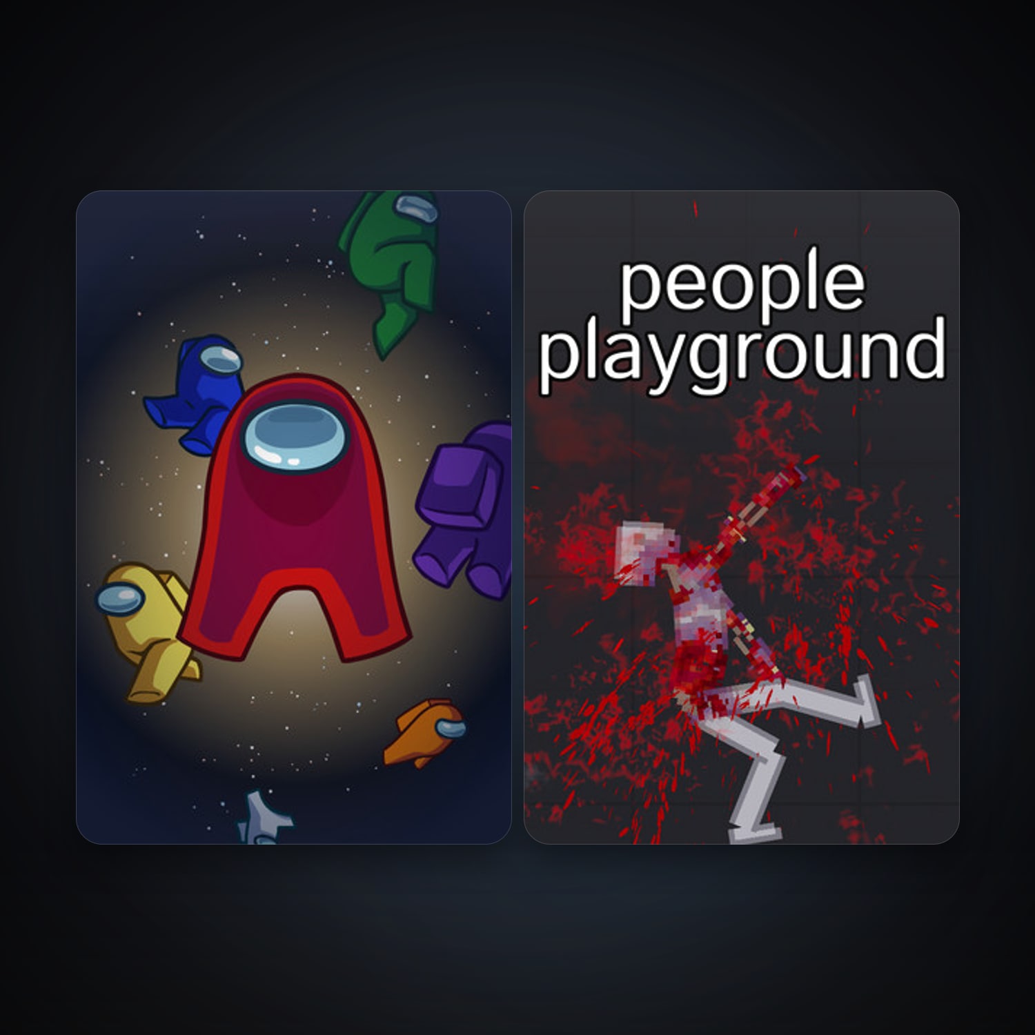 Among Us + People Playground, 7 games, clean — HabibiAccounts