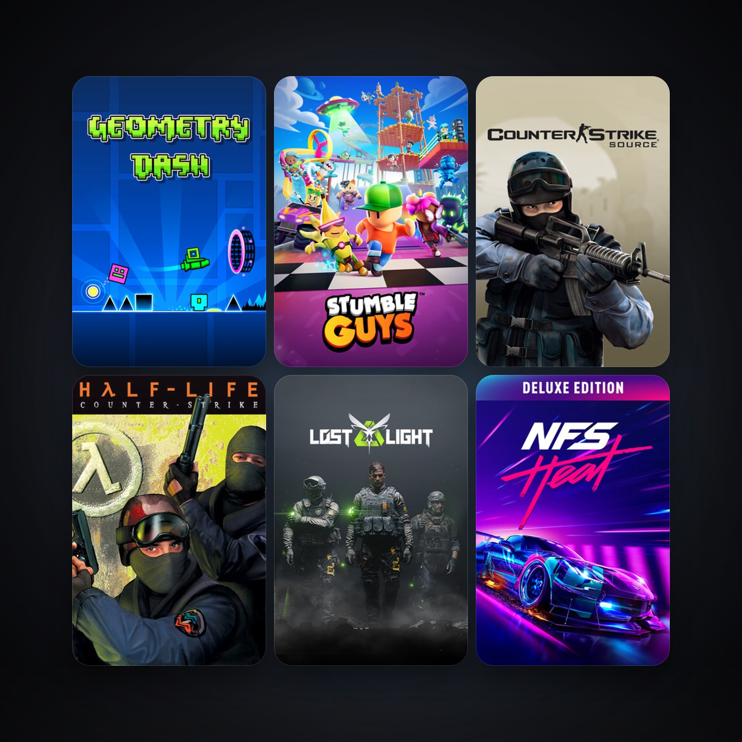 Counter-Strike + Counter-Strike: Source, 10 games, clean — HabibiAccounts