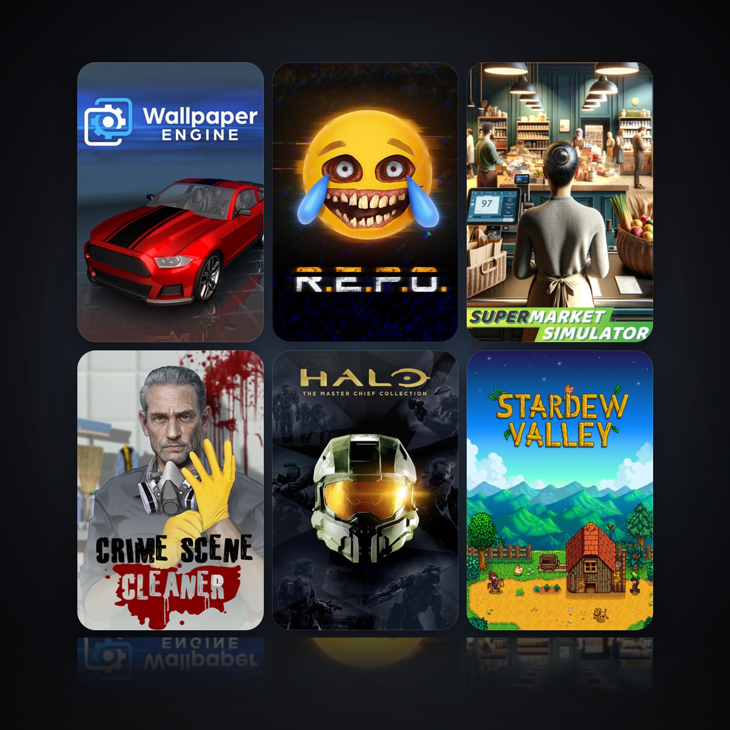 Wallpaper Engine & R.E.P.O. | 49 Games | Clean — HabibiAccounts