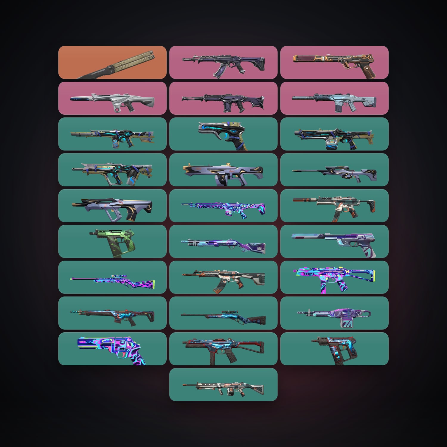 EU Bronze 3 locker — 1 knives, 28 skins, lvl 85 — HabibiAccounts