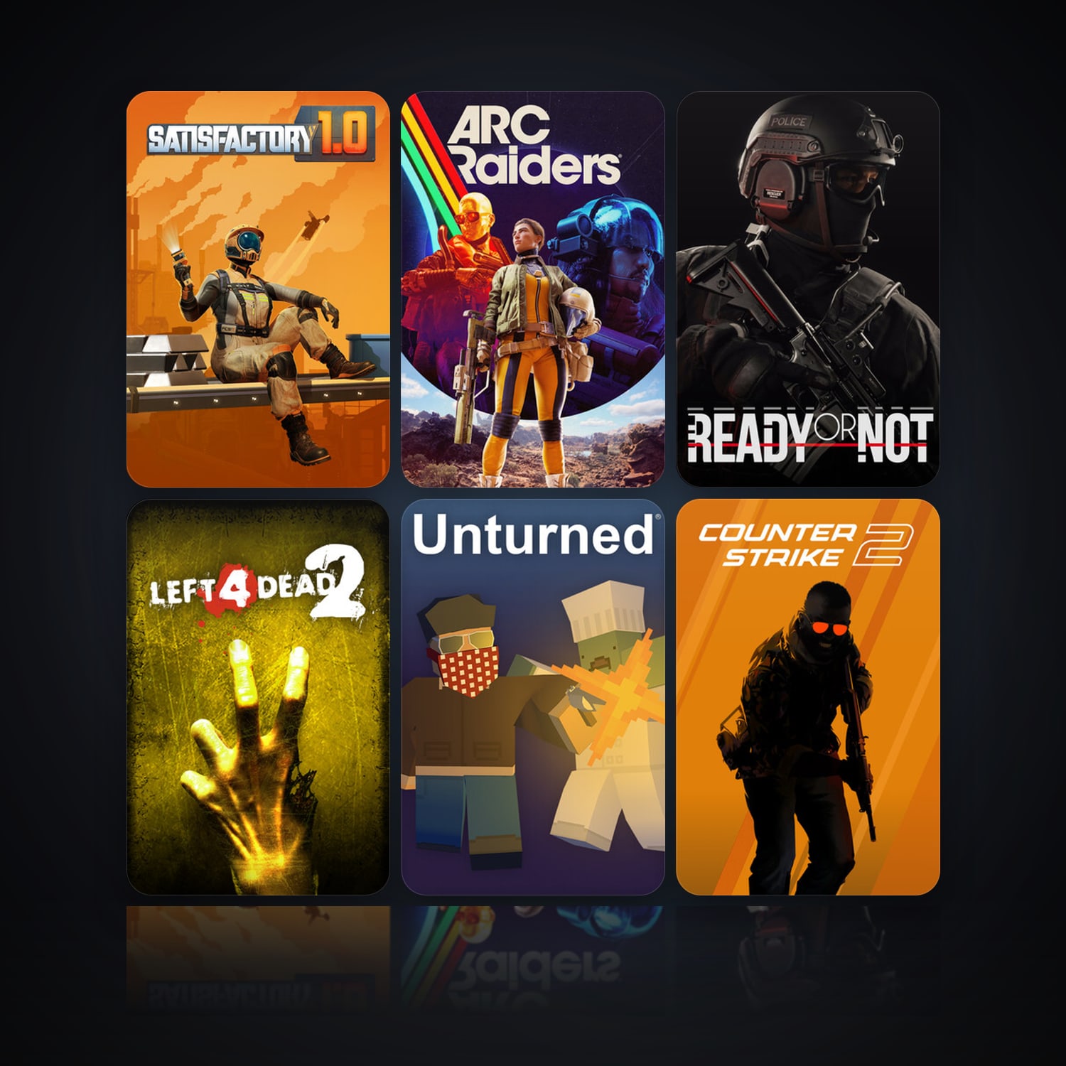 Satisfactory & ARC Raiders | 42 Games | Clean — HabibiAccounts
