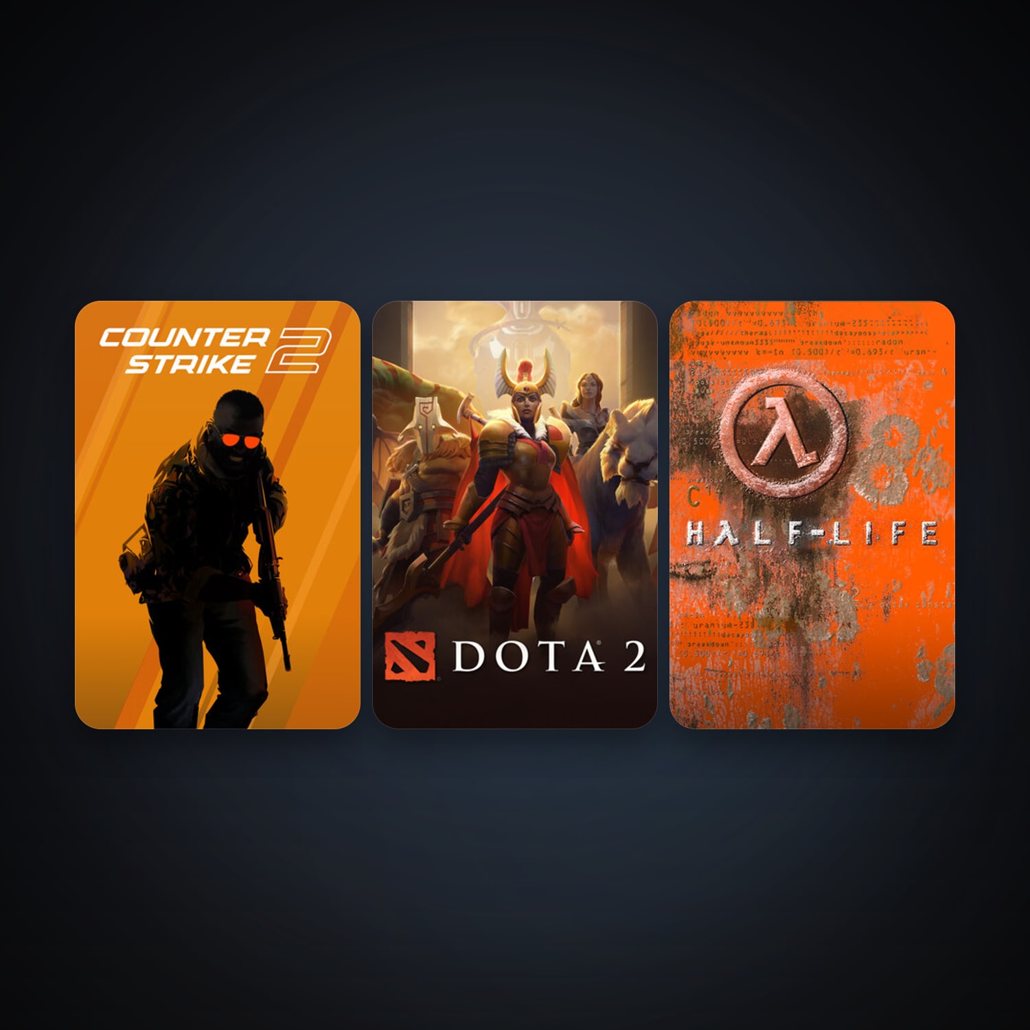 Half-Life + Dota 2, 5 games, clean — HabibiAccounts