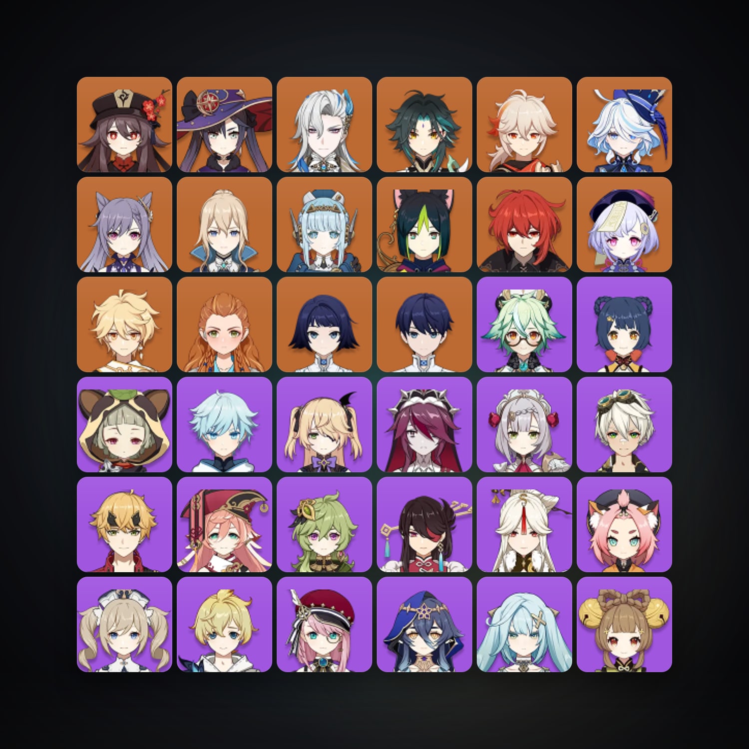 Genshin Impact | AR 56 | 54 Chars | 12× 5★ — HabibiAccounts