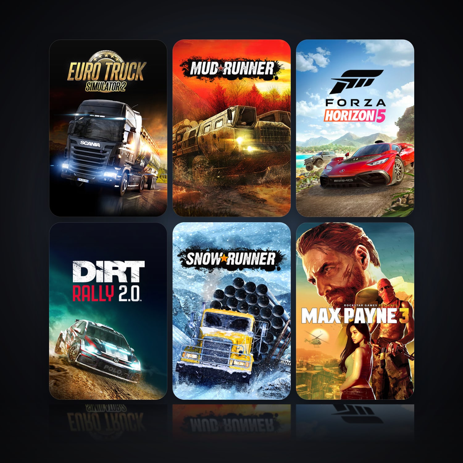 Euro Truck Simulator 2 & Spintires: MudRunner | 51 Games | Clean — HabibiAccounts