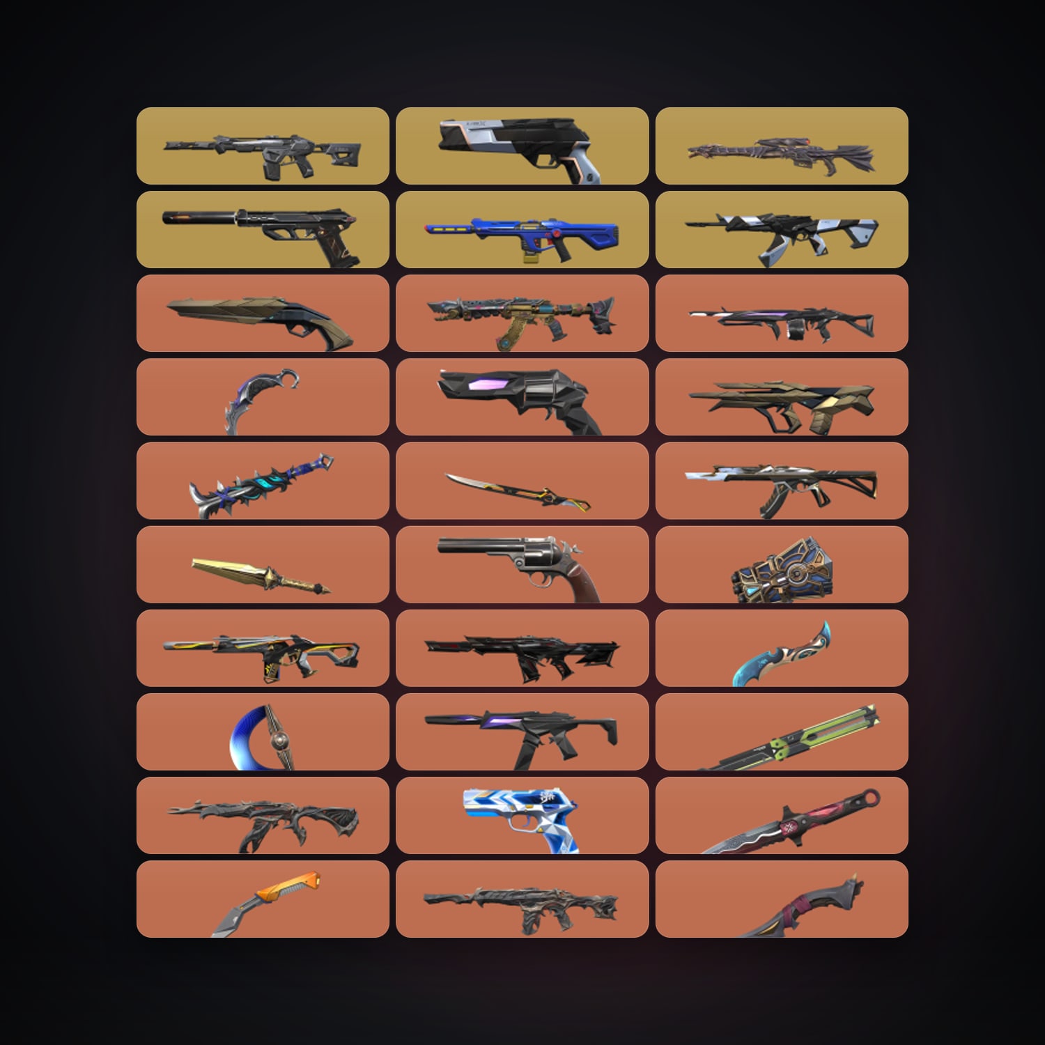 EU Diamond 1 locker — 29 knives, 205 skins, lvl 205 — HabibiAccounts