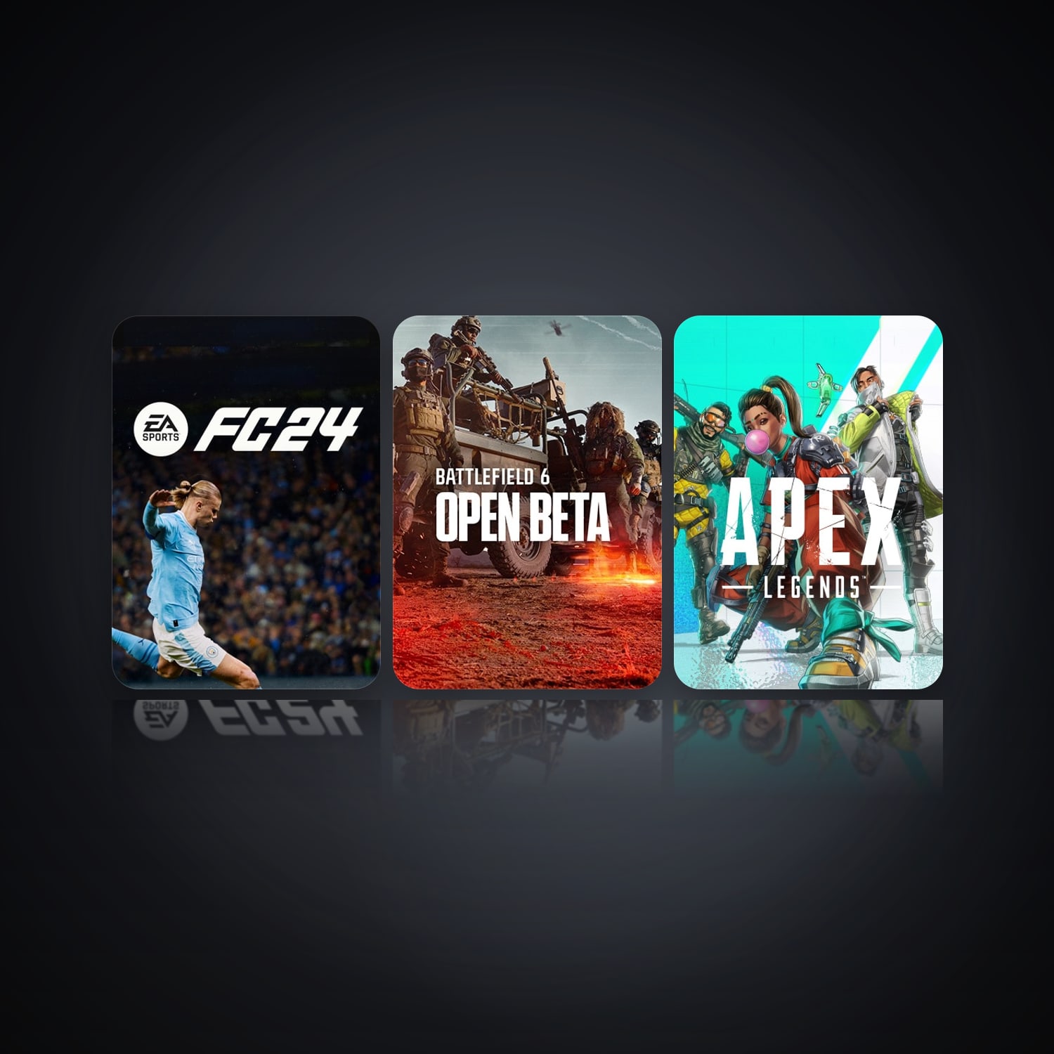 EA SPORTS FC24 & Battlefield 6 Open Beta | 3 لعبة | Apex لفل 7 — HabibiAccounts