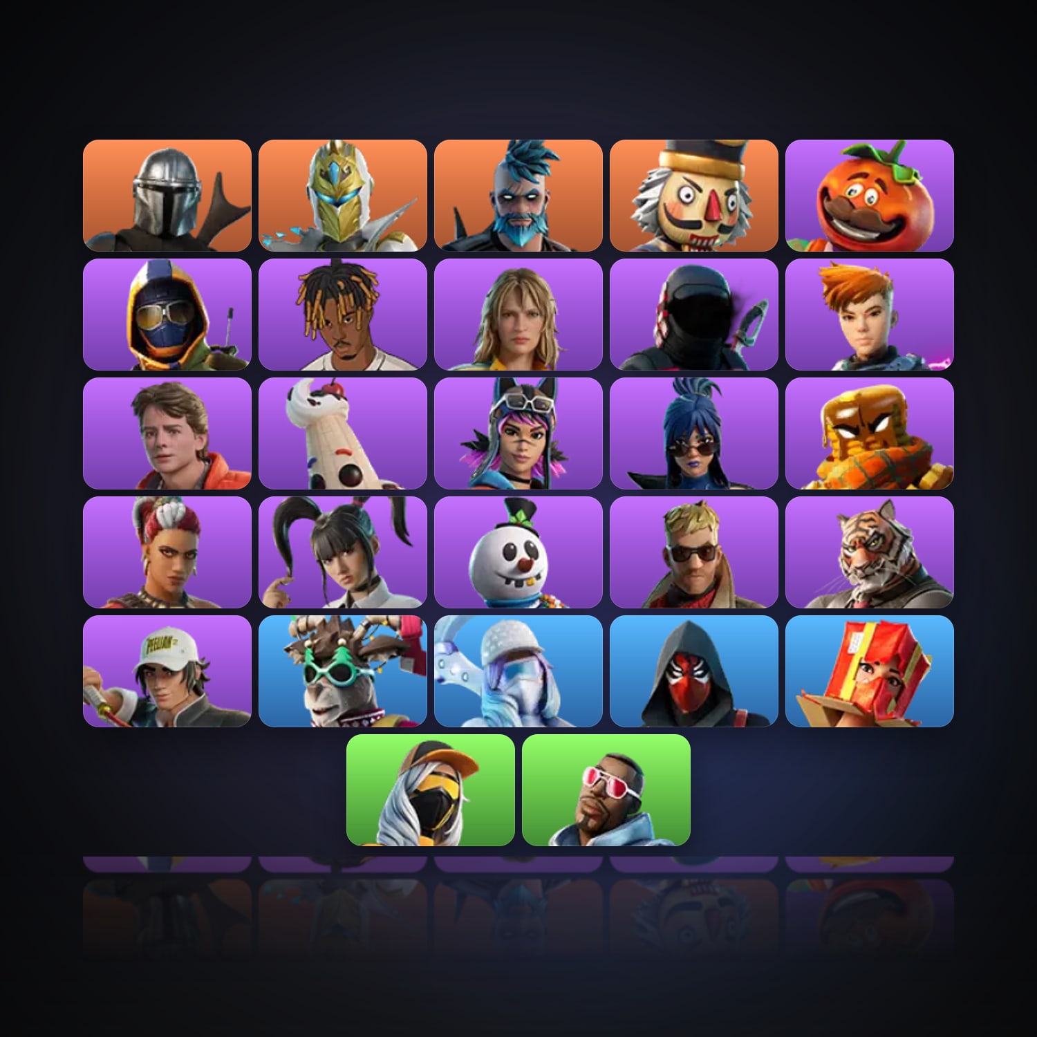 Fortnite | 27 Skins | 100 V-Bucks | Level 386 | 52 Wins — HabibiAccounts