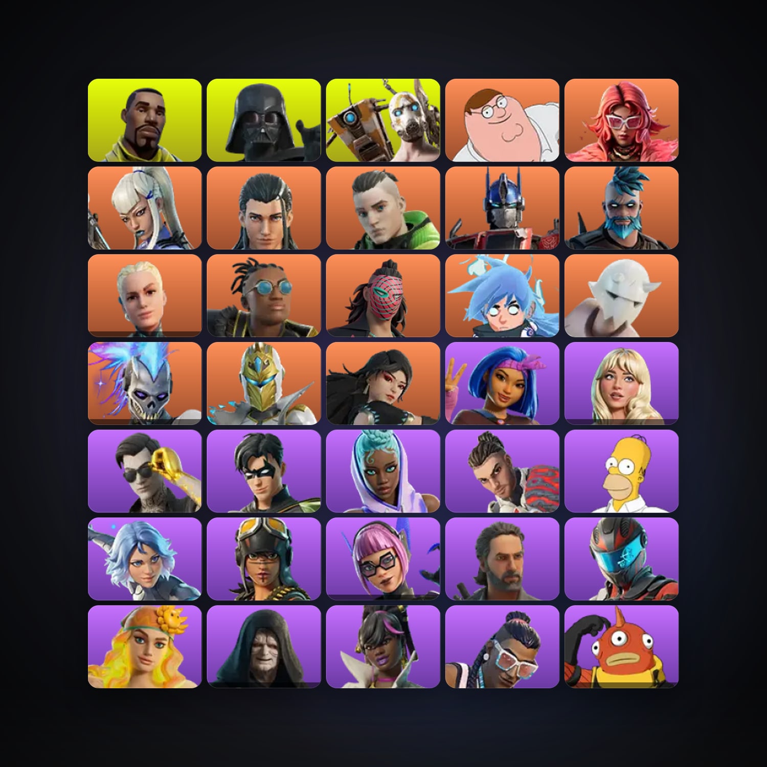 Fortnite | 208 Skins | Level 4225 | 567 Wins — HabibiAccounts