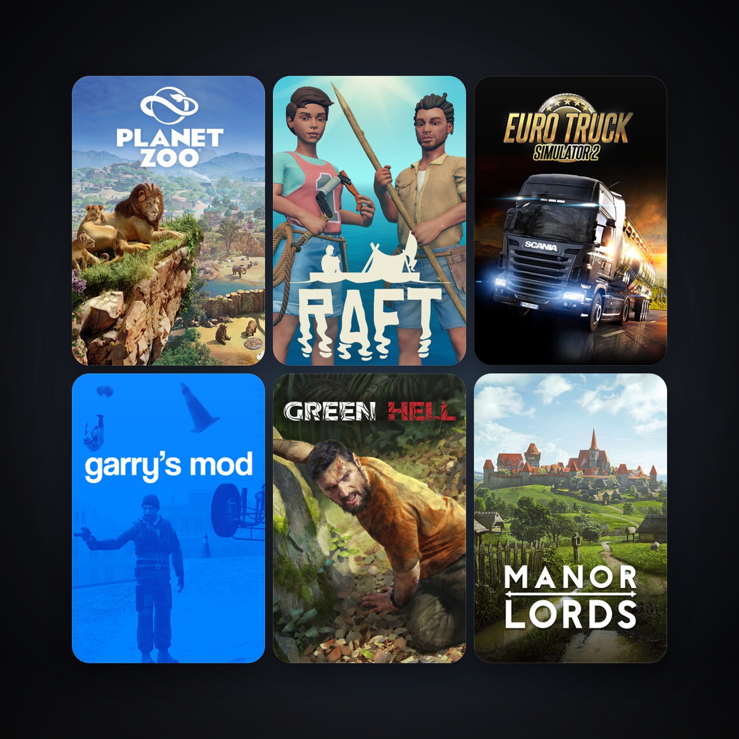 Planet Zoo & Raft | 31 Games | Clean — HabibiAccounts