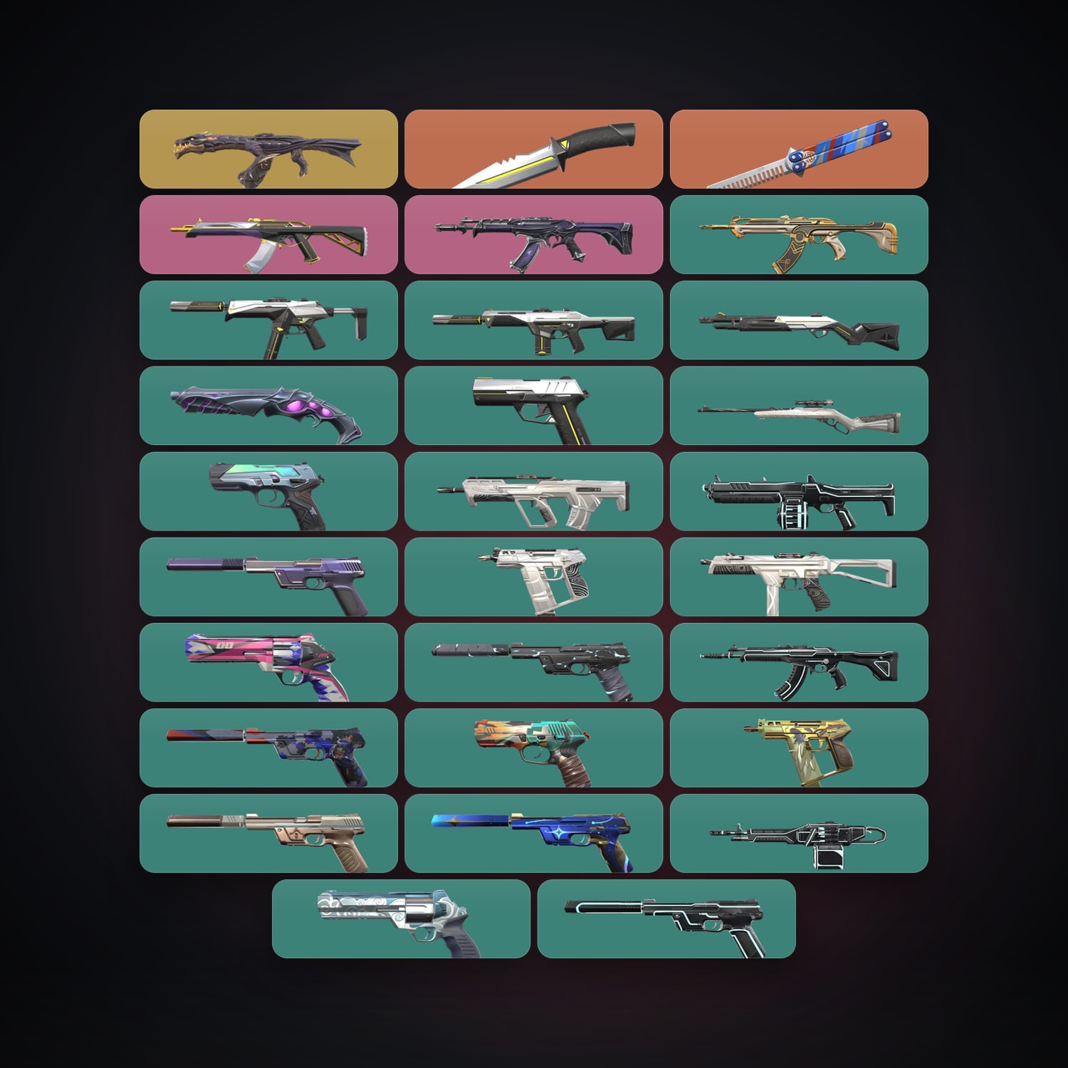 EU Silver 3 locker — 2 knives, 29 skins, lvl 200 — HabibiAccounts