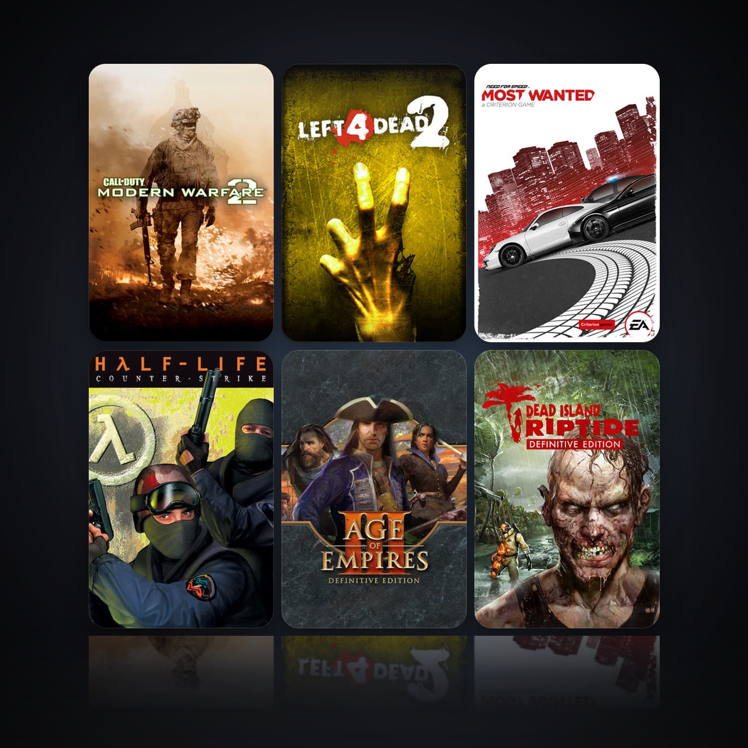 Call of Duty: Modern Warfare 2 (2009) & Left 4 Dead 2 | 24 Games | Clean — HabibiAccounts