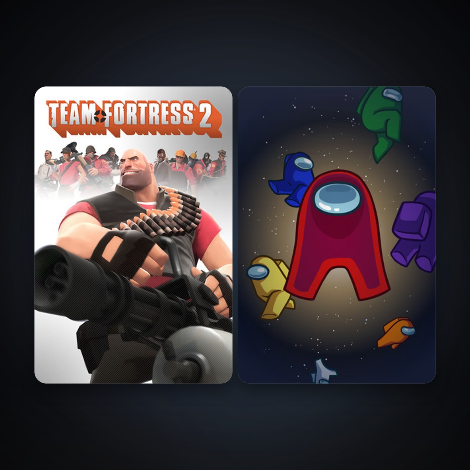 Team Fortress 2 + Among Us, 6 games, clean — HabibiAccounts