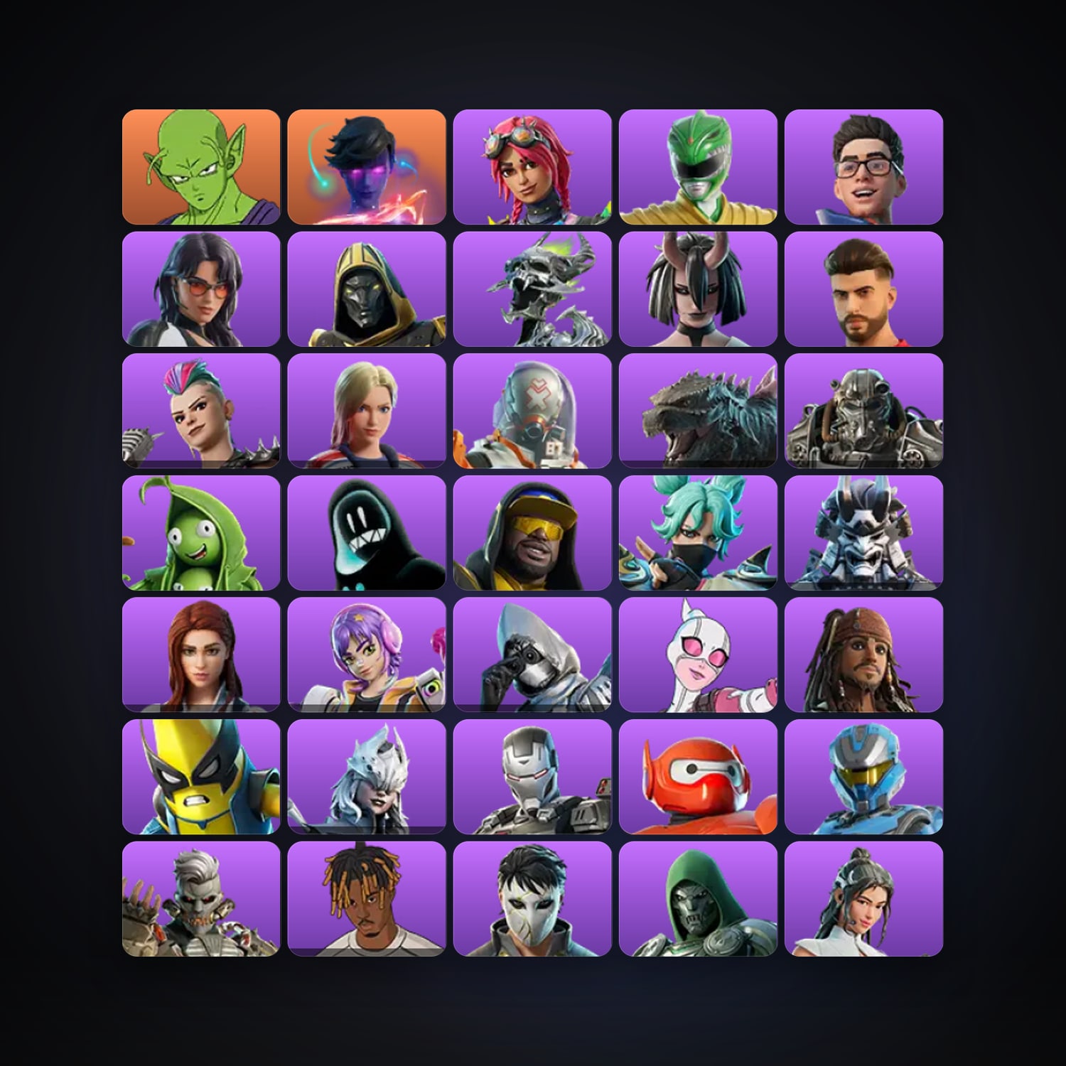 Fortnite | 72 Skins | 500 V-Bucks | Level 1948 | 477 Wins — HabibiAccounts
