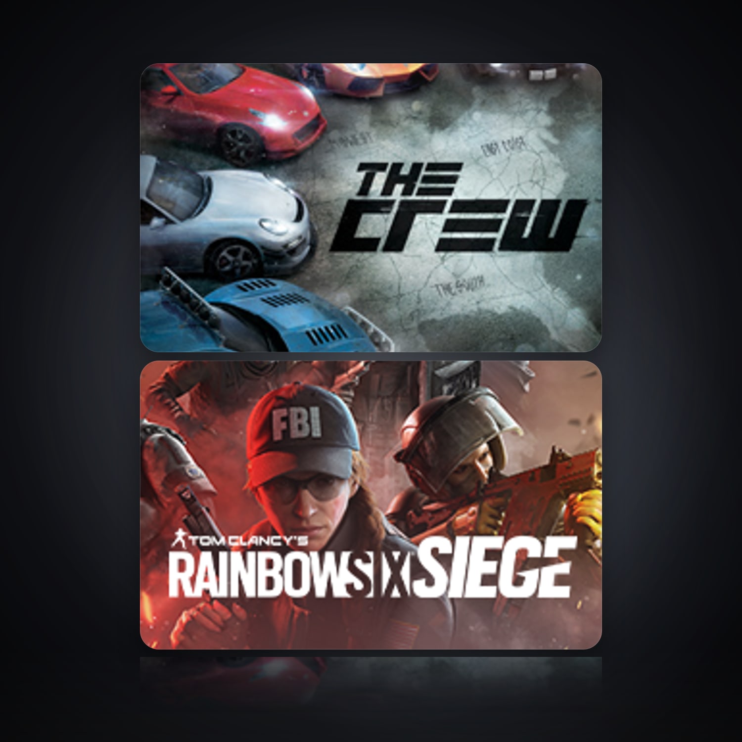 The Crew & Tom Clancy's Rainbow Six Siege (Steam) | 2 Games — HabibiAccounts