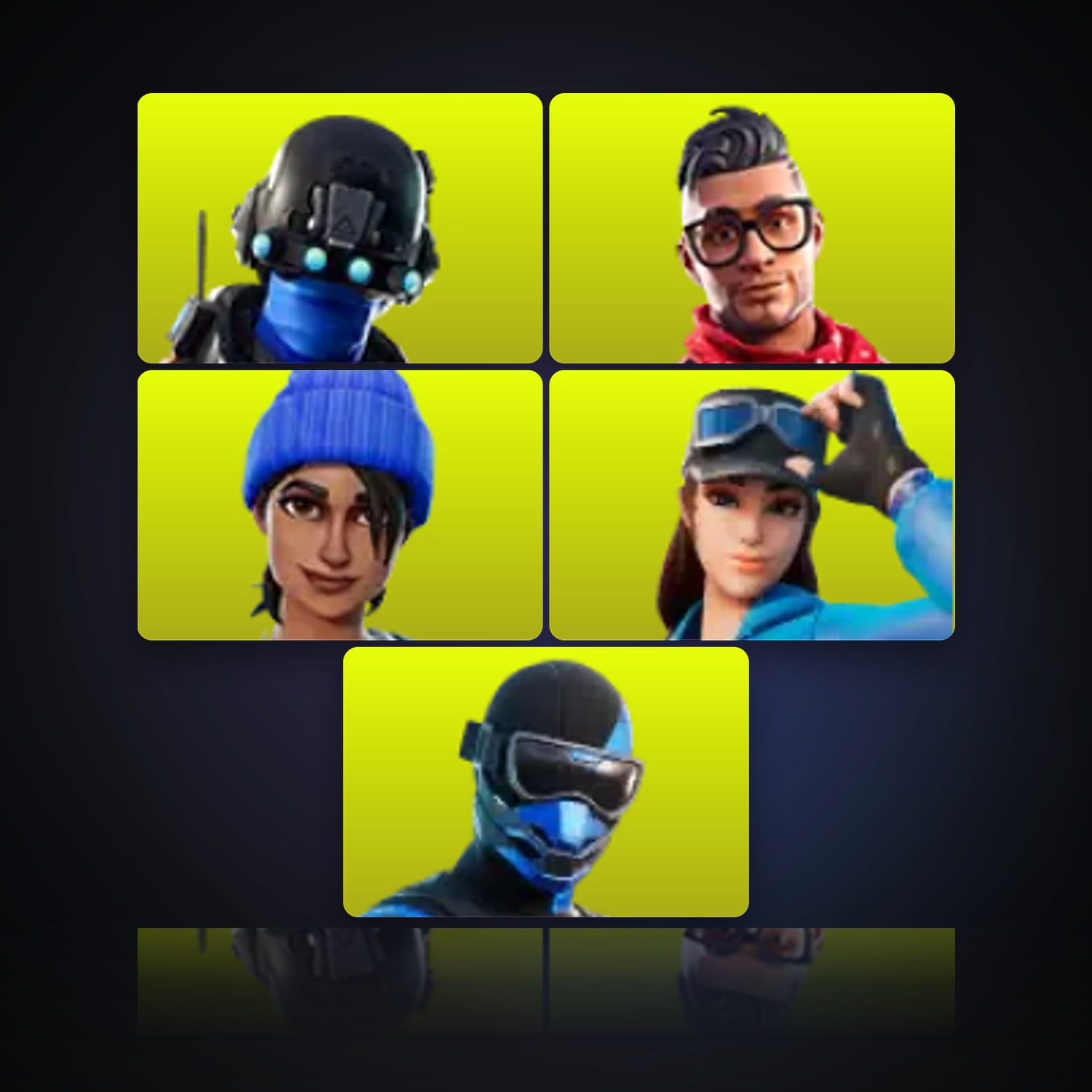 Fortnite | 5 Skins | 300 V-Bucks | Level 66 | 4 Wins — HabibiAccounts