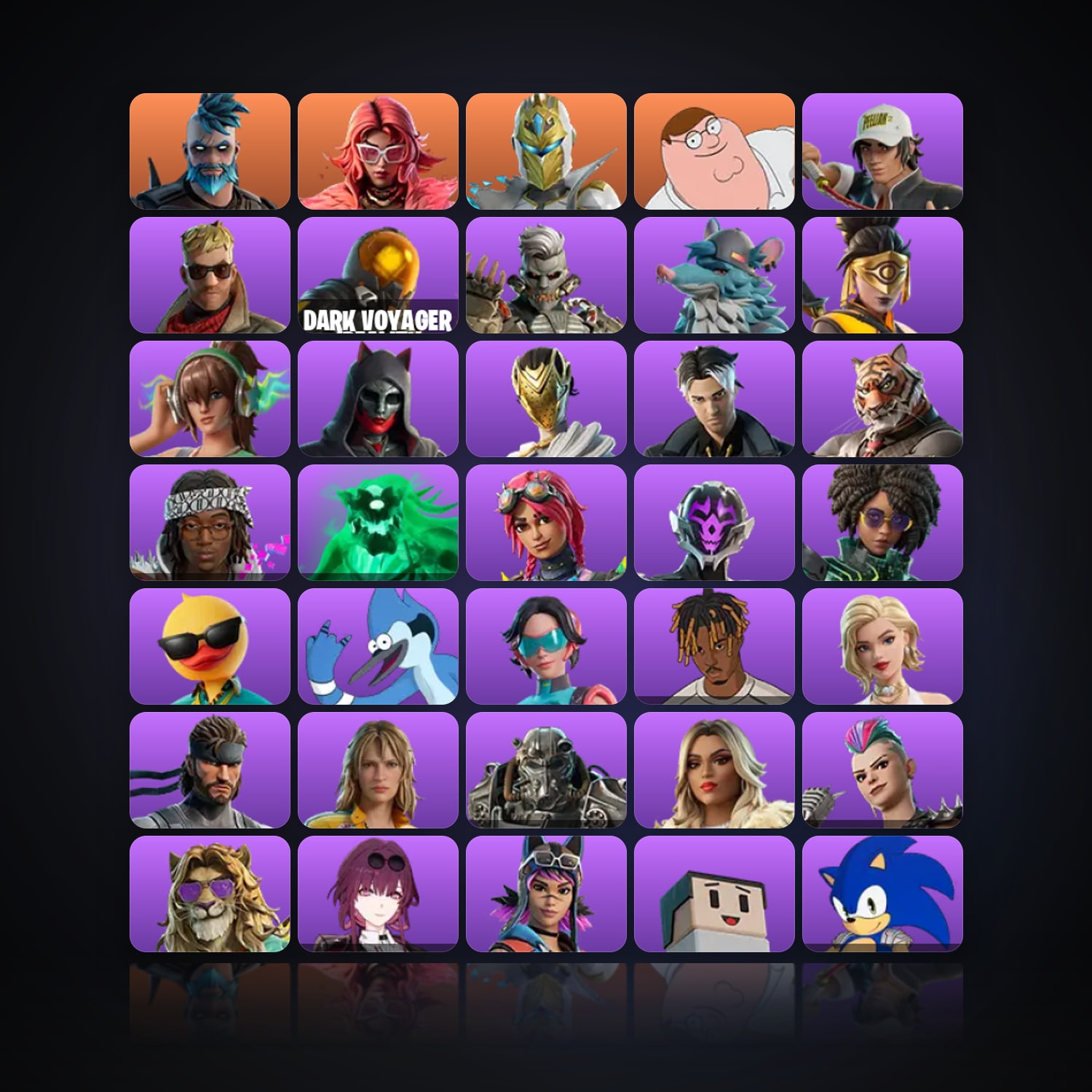 Fortnite | 55 Skins | 650 V-Bucks | Level 809 | 42 Wins — HabibiAccounts