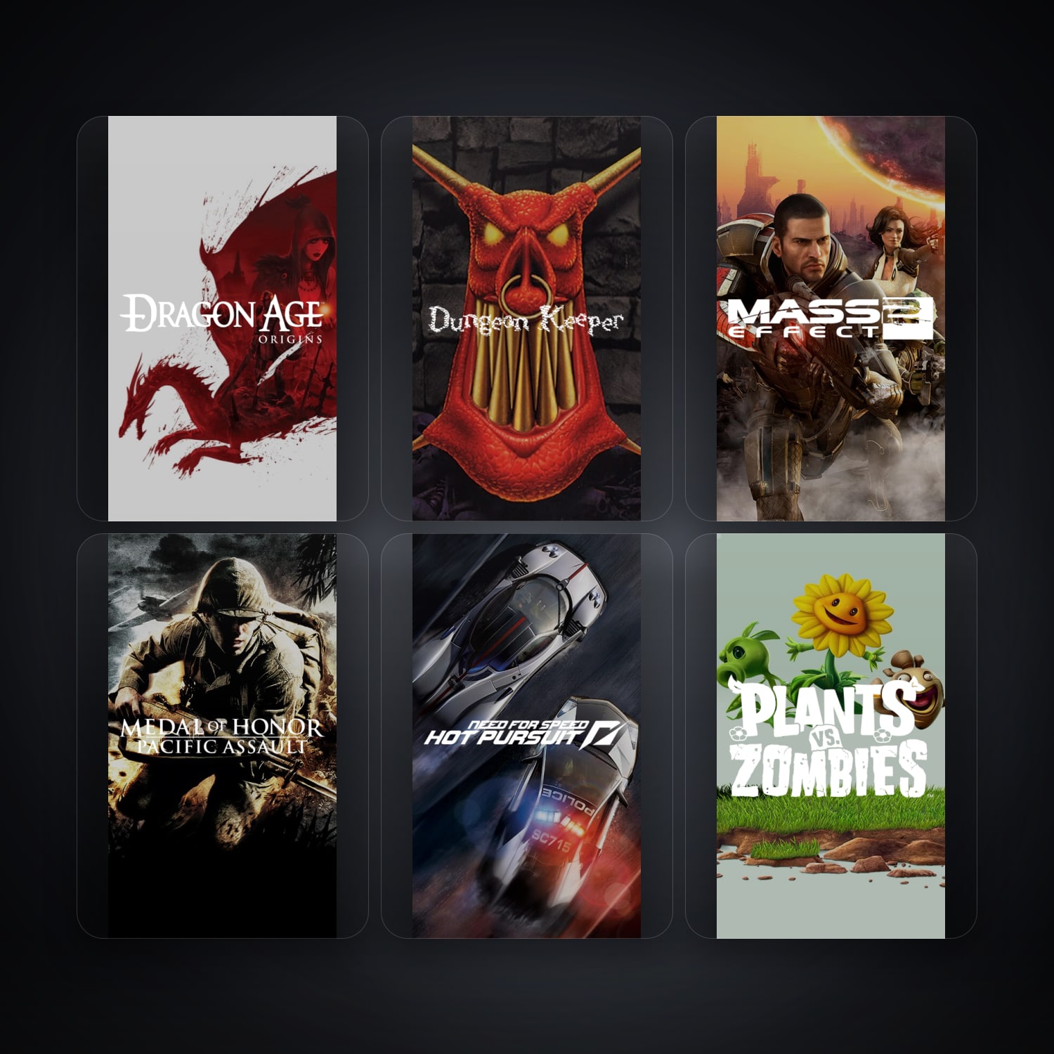 حساب إي إيه فيه Dragon Age: Origins وDungeon Keeper، KR، 7 ألعاب — HabibiAccounts