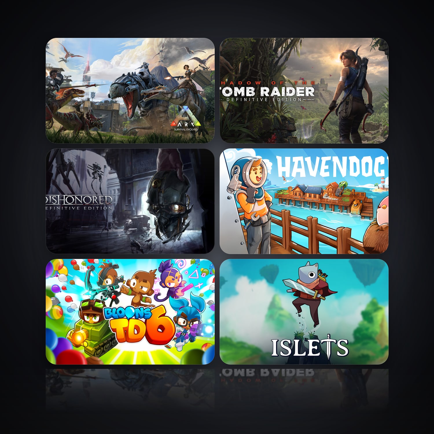 ARK: Survival Evolved & Shadow of the Tomb Raider: Definitive Edition | 412 لعبة — HabibiAccounts