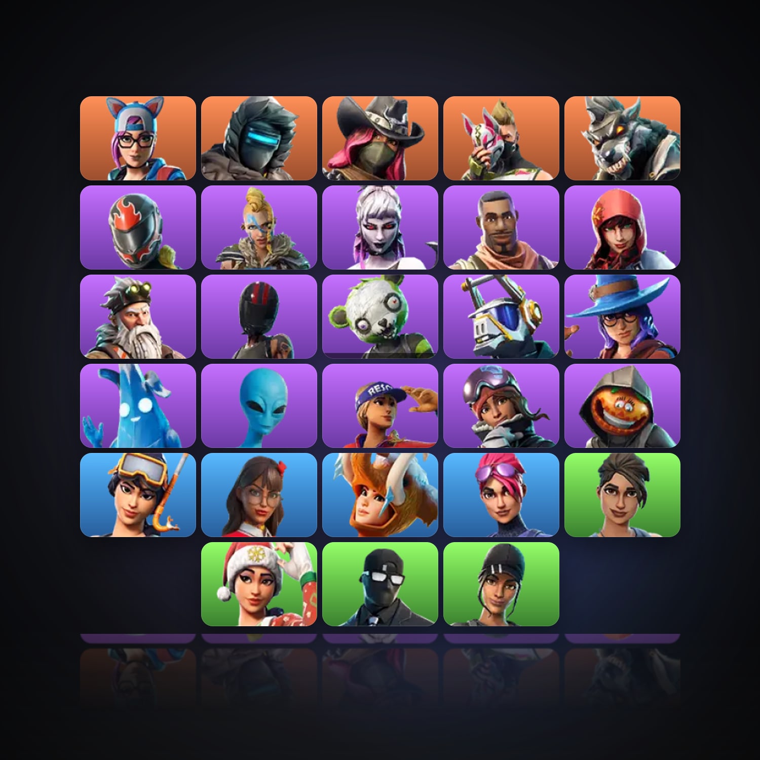 Fortnite | 28 Skins | 350 V-Bucks | Level 477 | 88 Wins — HabibiAccounts