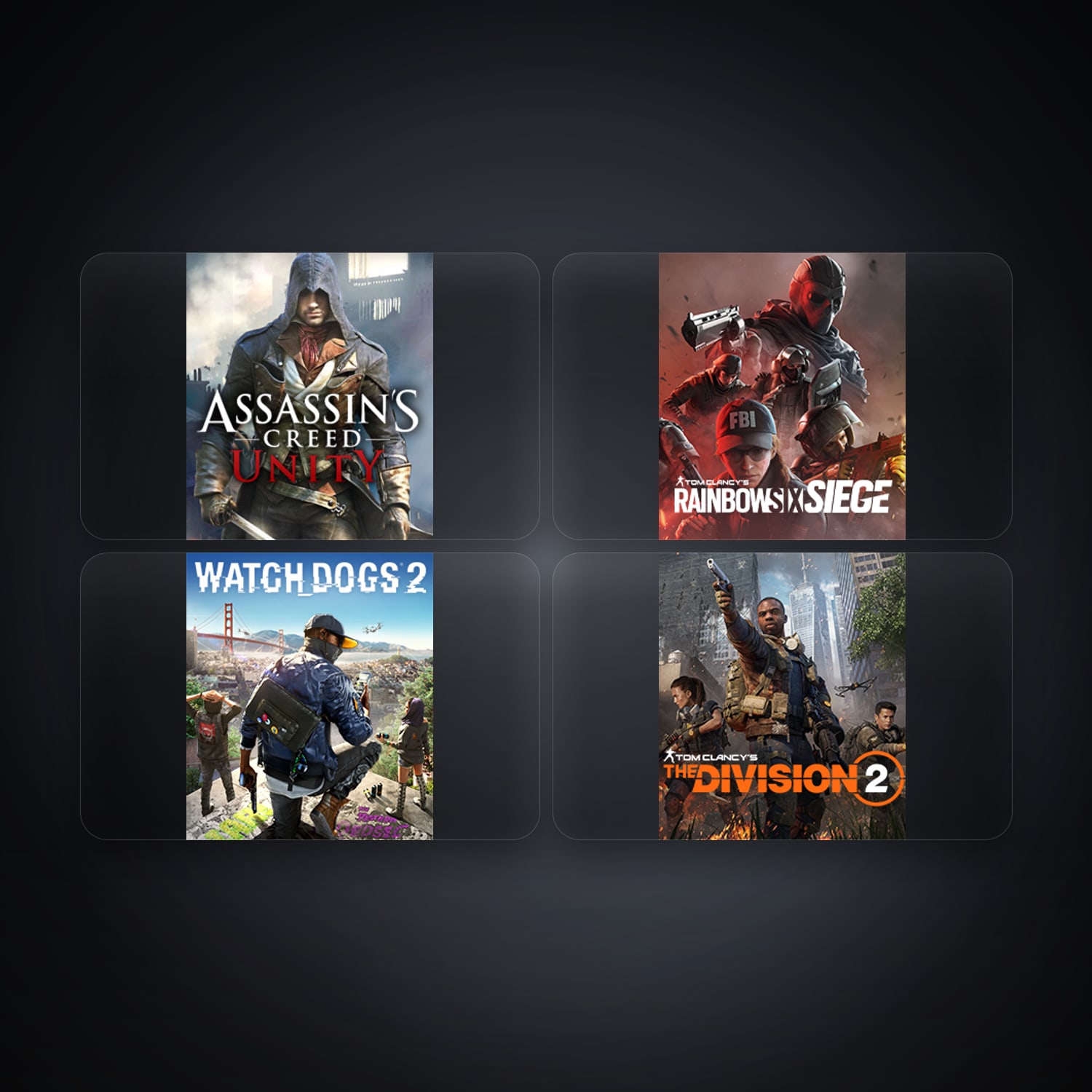 Assassin's Creed Unity & Tom Clancy's Rainbow Six Siege (Steam) | 4 Games — HabibiAccounts