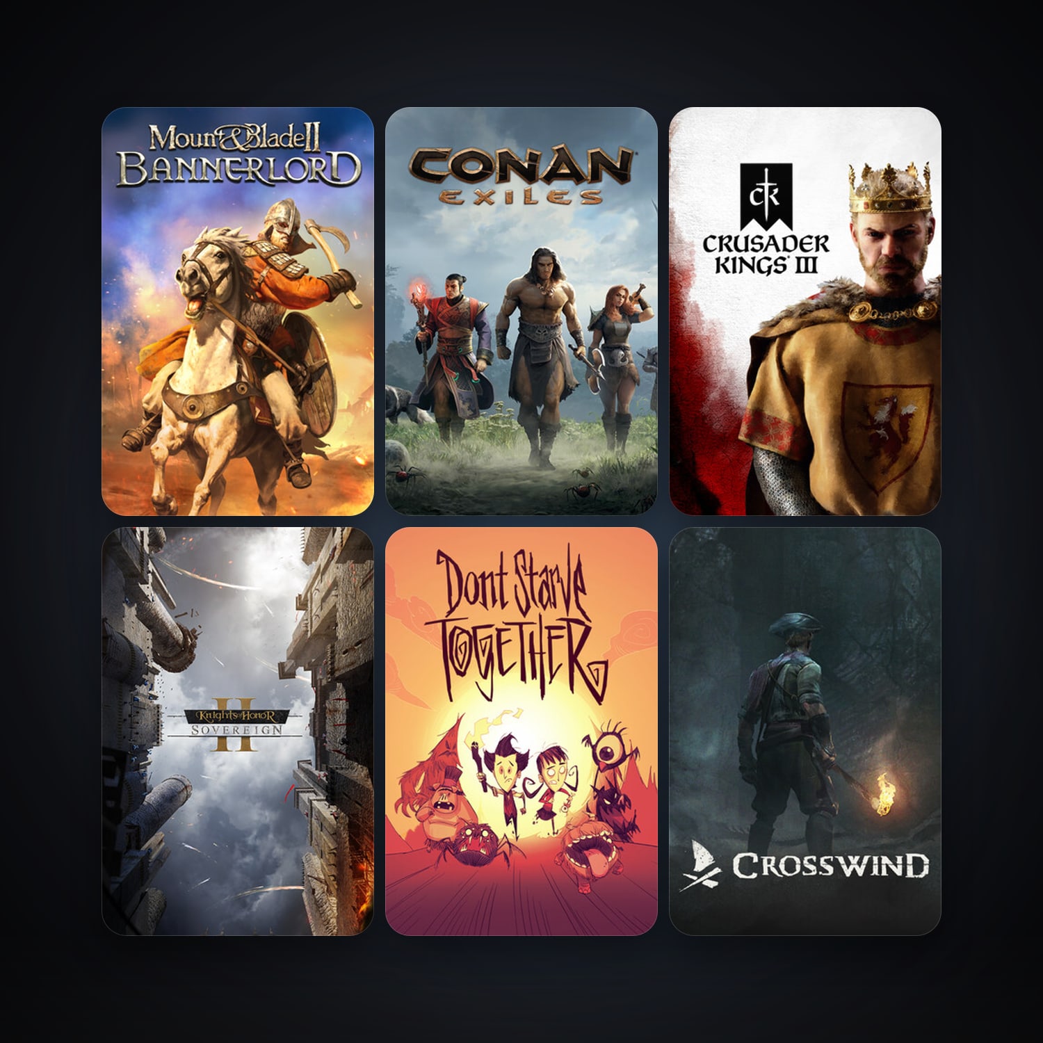 Mount & Blade II: Bannerlord + Don't Starve Together, 28 games, clean — HabibiAccounts
