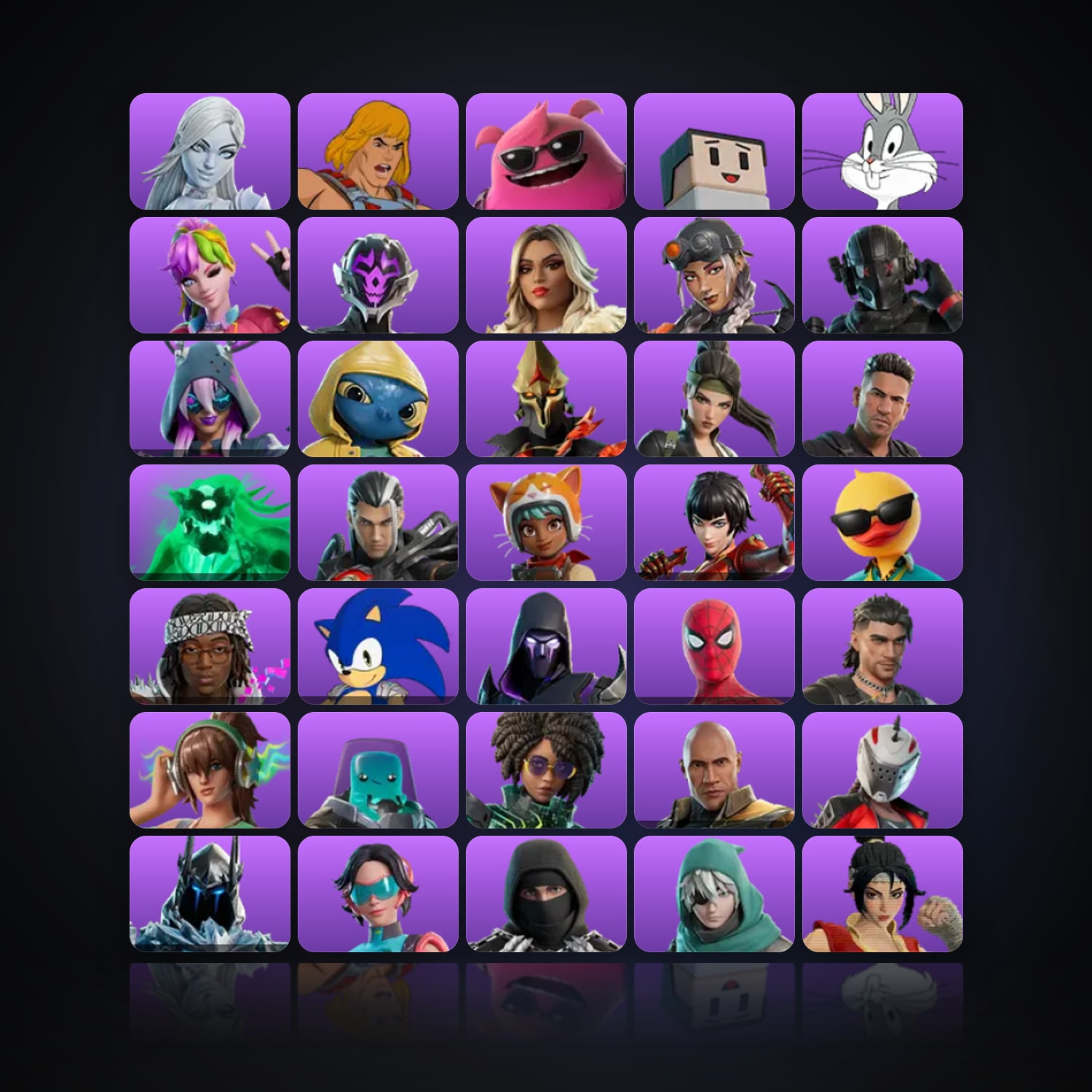 Fortnite | 44 Skins | 50 V-Bucks | Level 978 | 131 Wins — HabibiAccounts