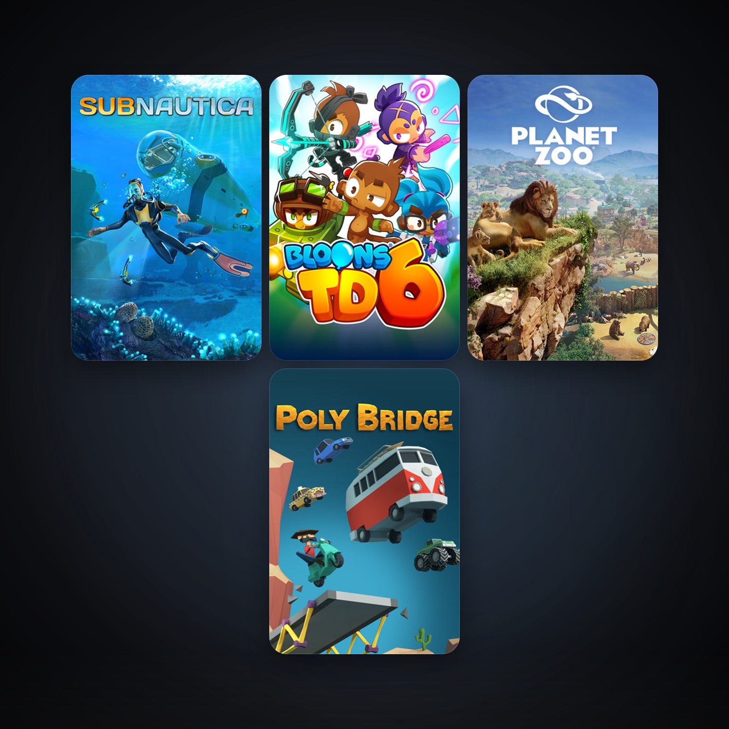 Subnautica & Bloons TD 6 | Clean — HabibiAccounts