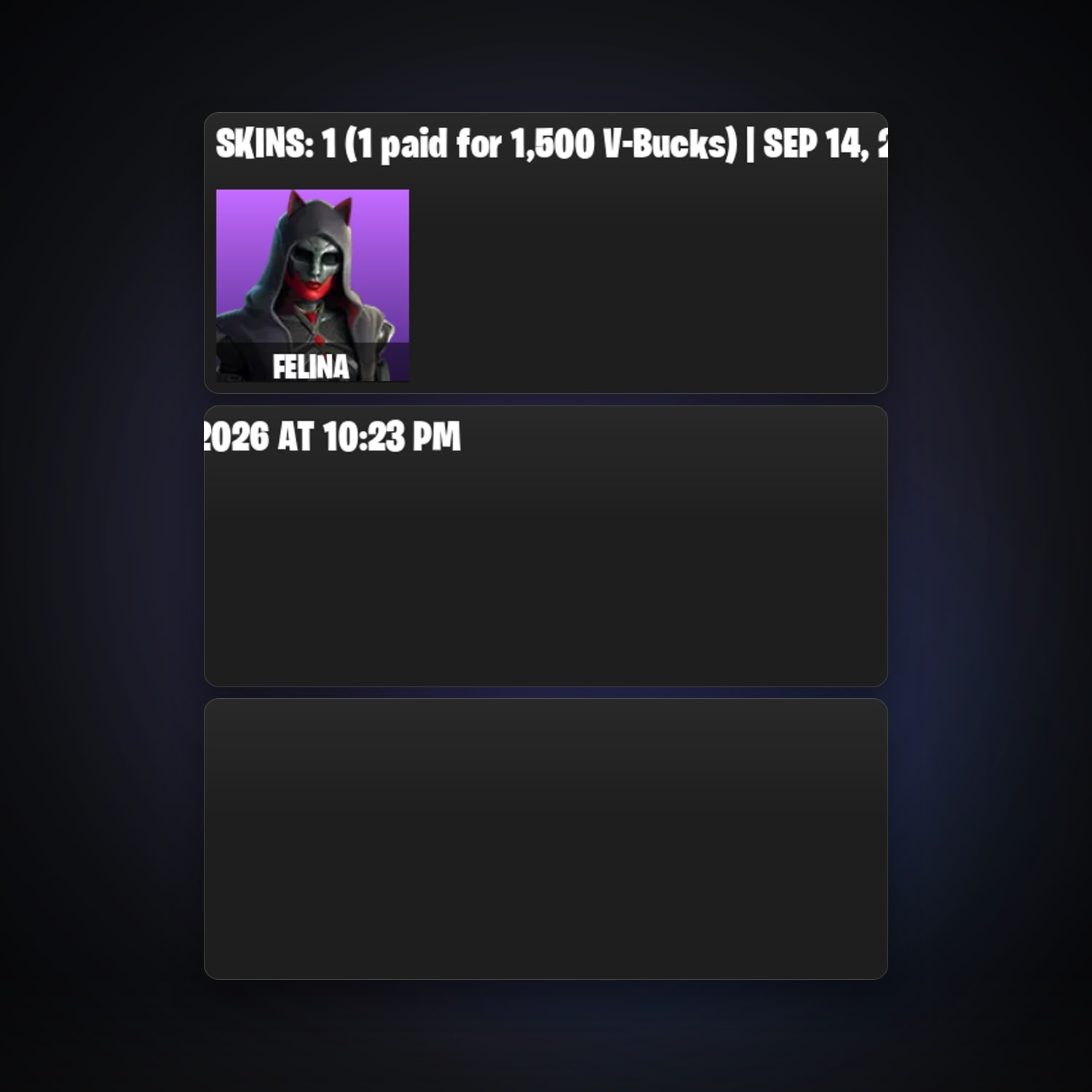 Fortnite | 1 Skins | 300 V-Bucks | Level 82 | 3 Wins — HabibiAccounts