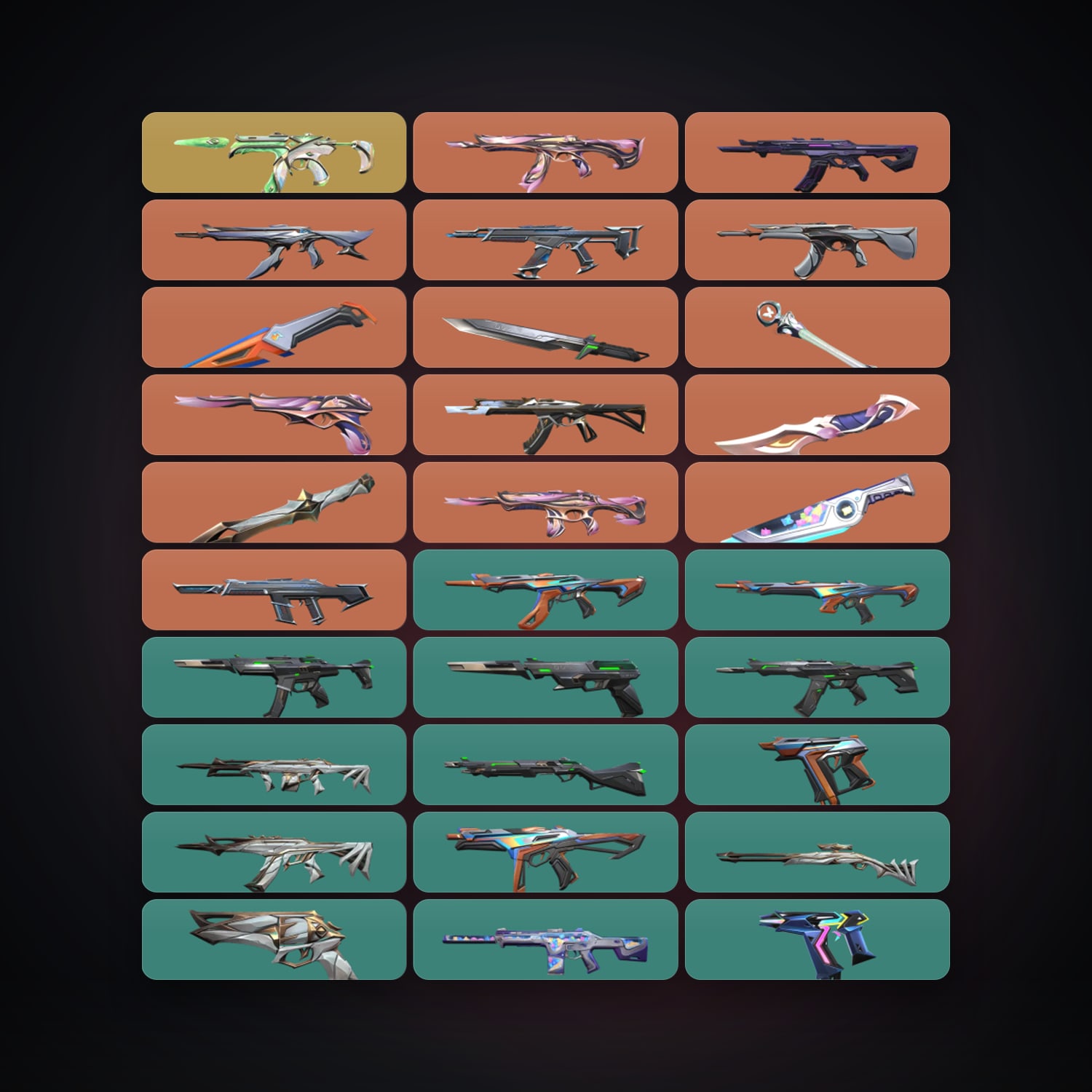 EU locker — 6 knives, 58 skins, lvl 106 — HabibiAccounts