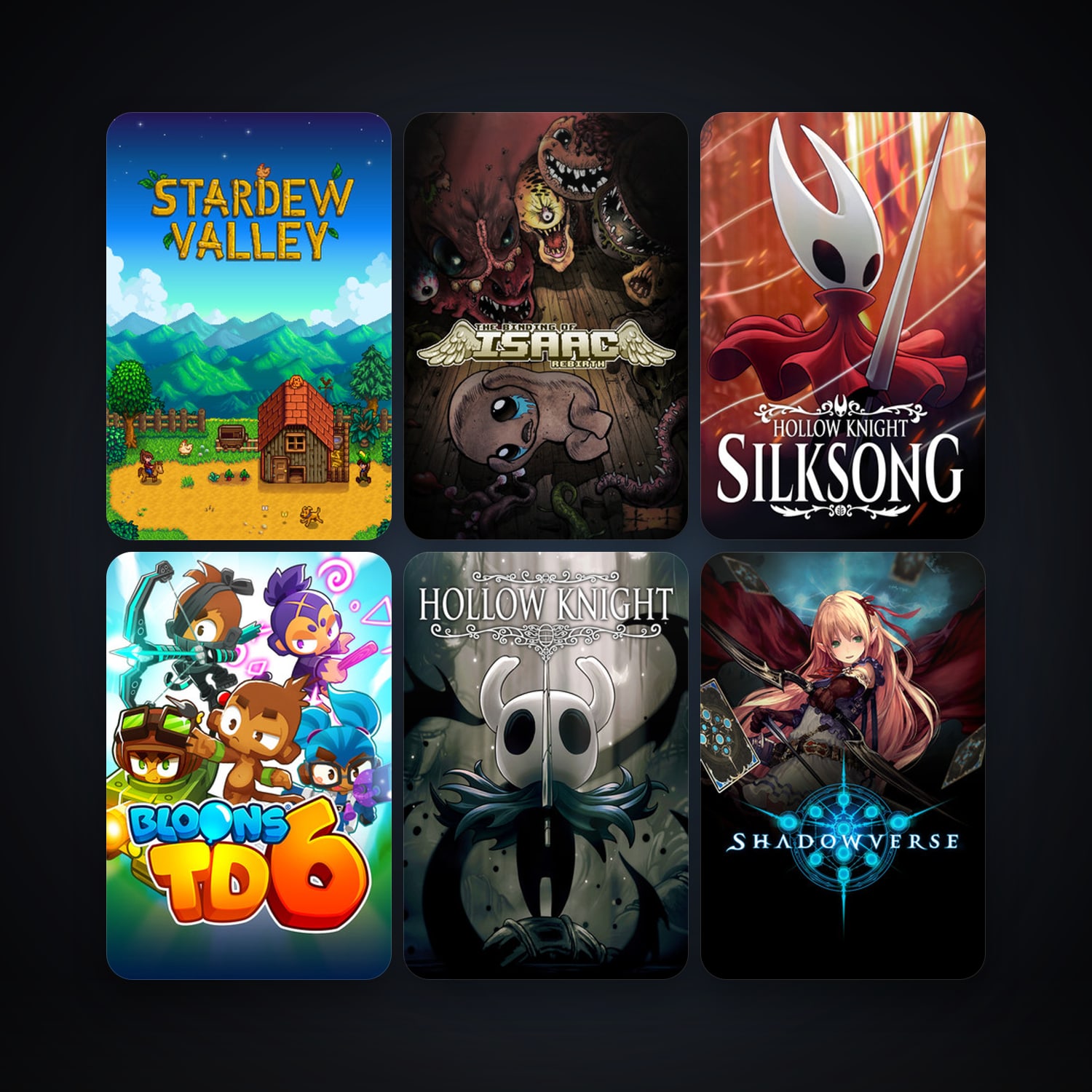 Stardew Valley & The Binding of Isaac: Rebirth | 29 Games | Clean — HabibiAccounts