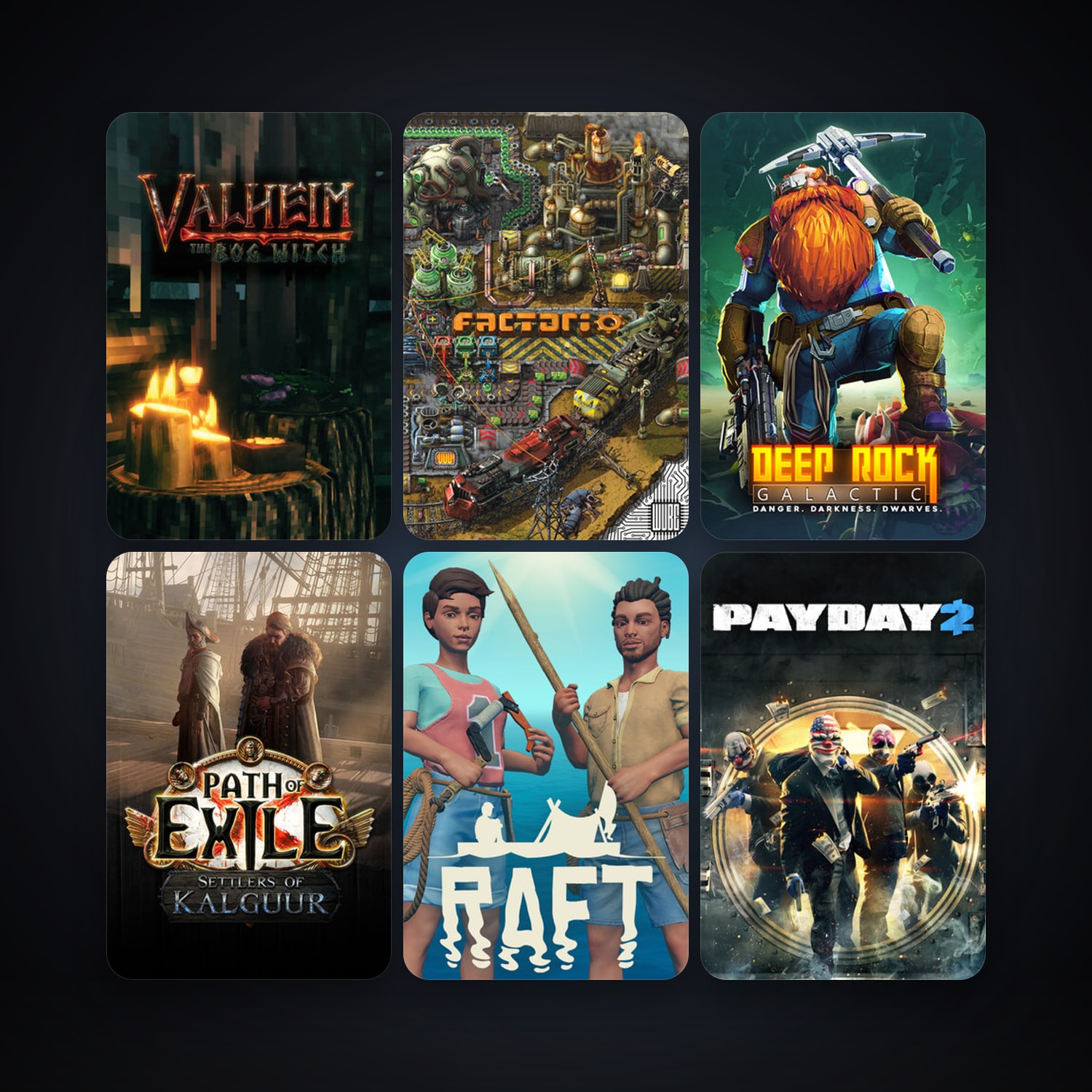 PAYDAY 2 + Grim Dawn, 637 games, Steam 33, clean — HabibiAccounts