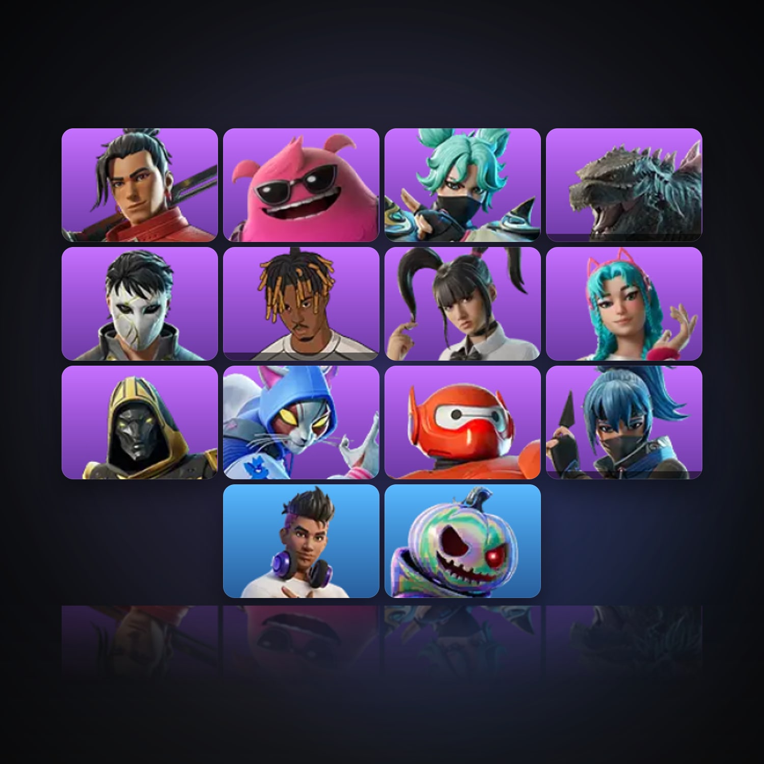 Fortnite | 16 Skins | 4.4K V-Bucks | Level 1703 | 92 Wins — HabibiAccounts