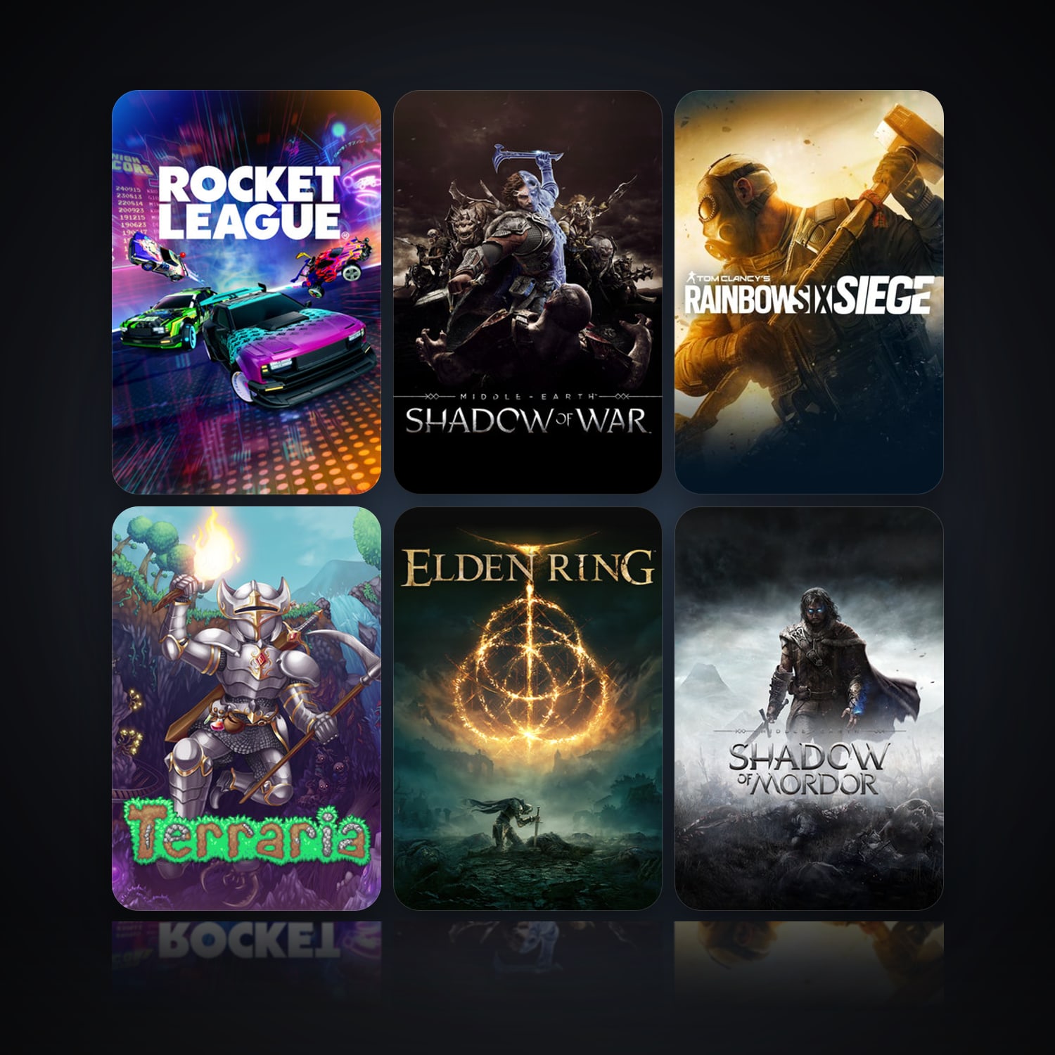 Rocket League & Middle-earth: Shadow of War | Level 10 | 40 Games | Clean — HabibiAccounts