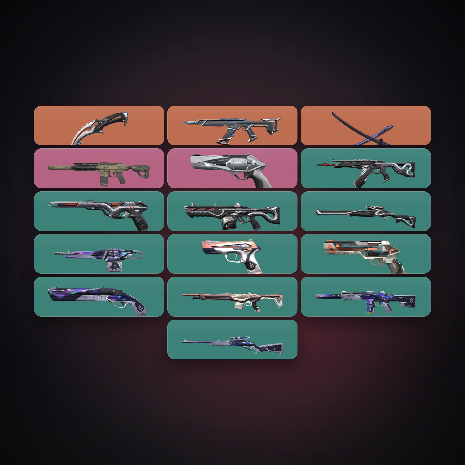 LA Gold 3 locker — 2 knives, 18 skins, lvl 98 — HabibiAccounts