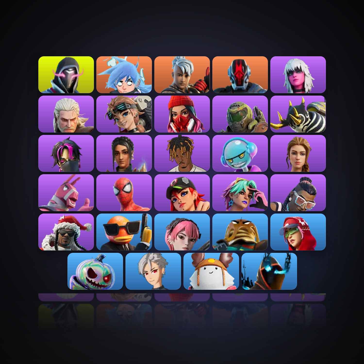 Fortnite | 29 Skins | Level 630 | 45 Wins — HabibiAccounts