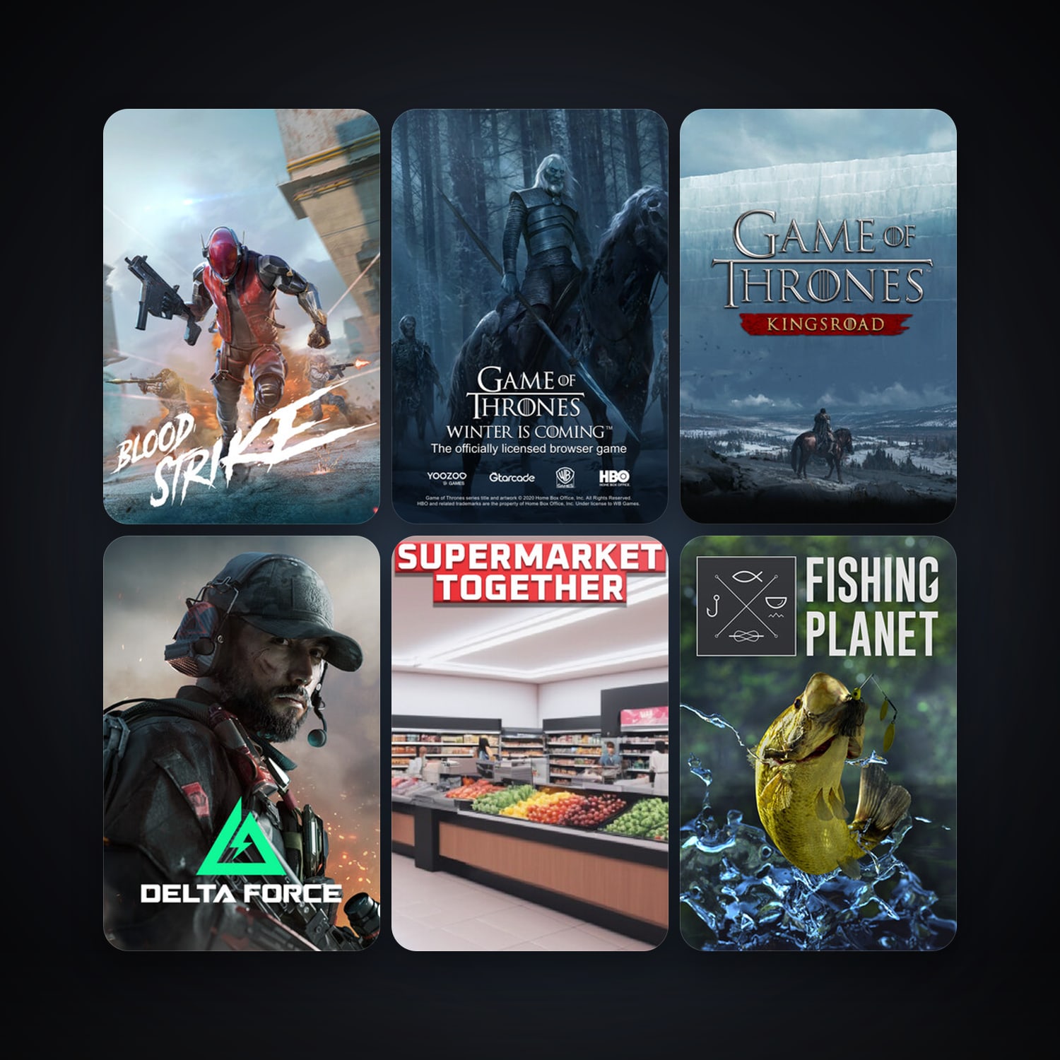 Fishing Planet + Game of Thrones Winter is Coming, 23 games, clean — HabibiAccounts
