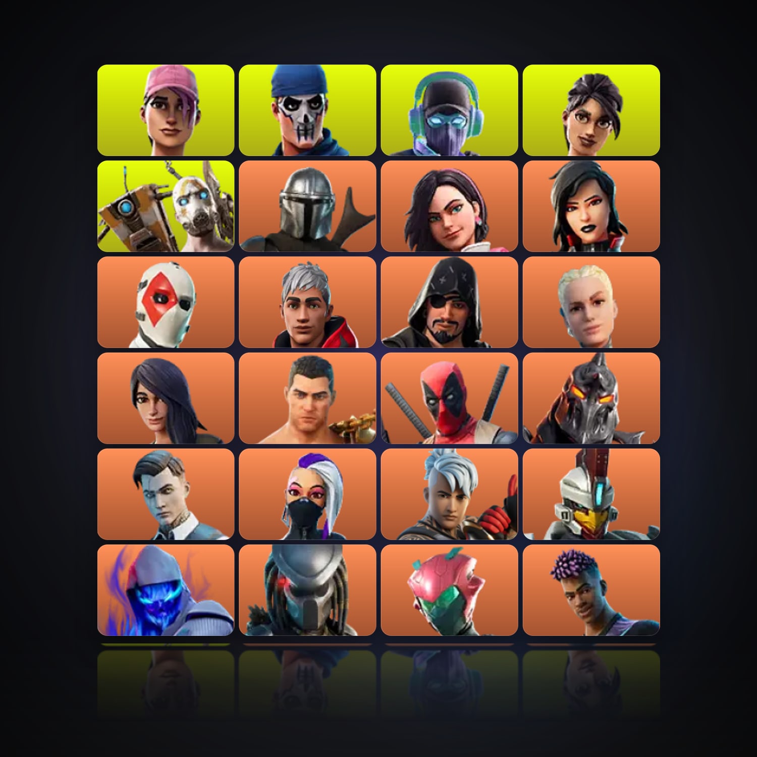 Fortnite | 132 Skins | 550 V-Bucks | Level 1989 | 274 Wins — HabibiAccounts