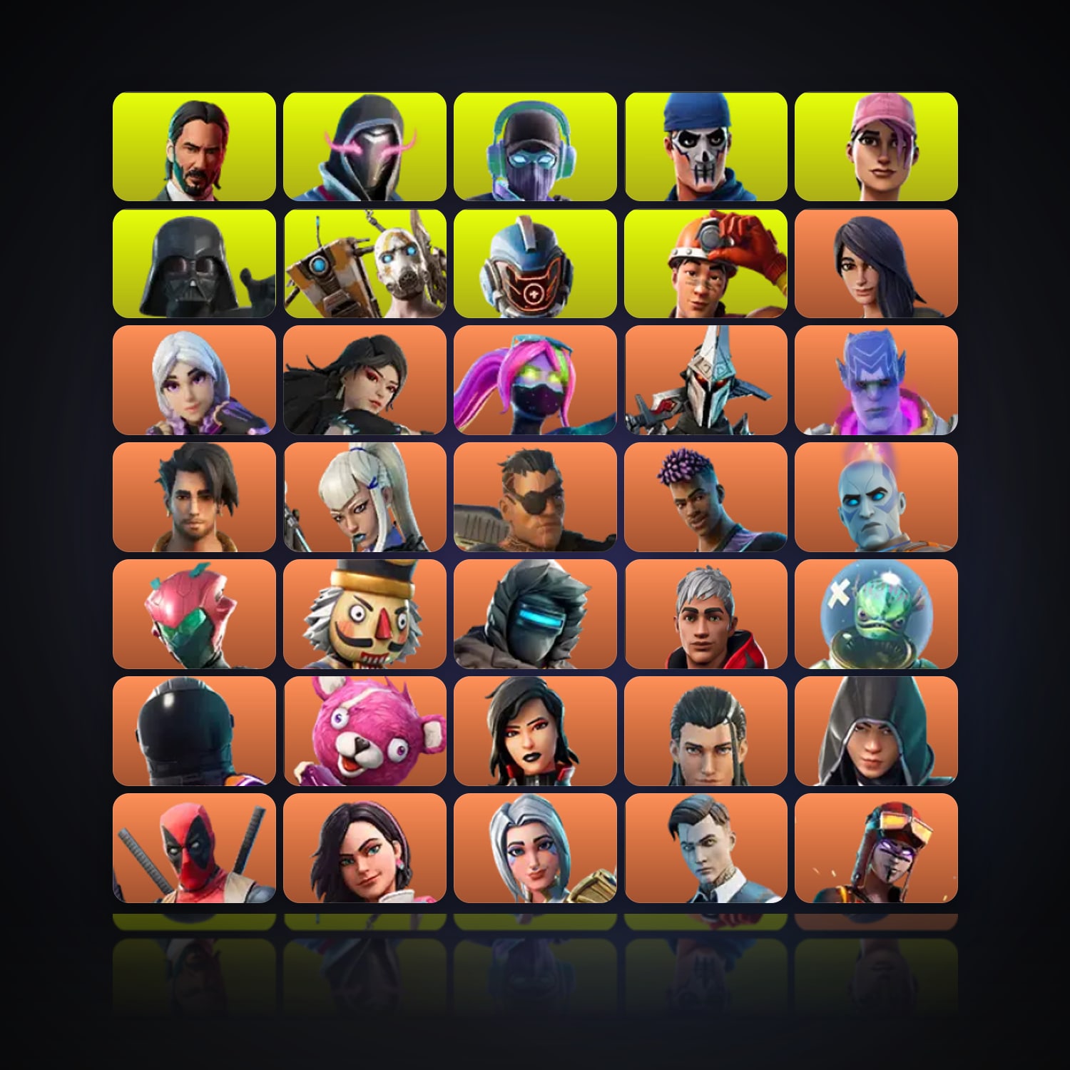 Fortnite | 670 Skins | 1.2K V-Bucks | Level 7212 | 912 Wins — HabibiAccounts